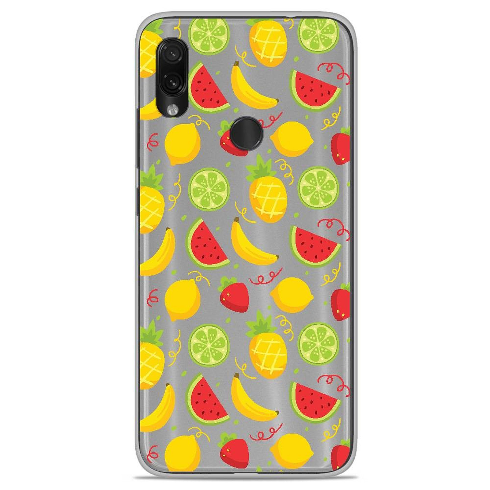 1001 Coques Coque silicone gel Xiaomi Redmi Note 7 / Note 7 Pro motif Fruits tropicaux - Coque telephone 1001Coques