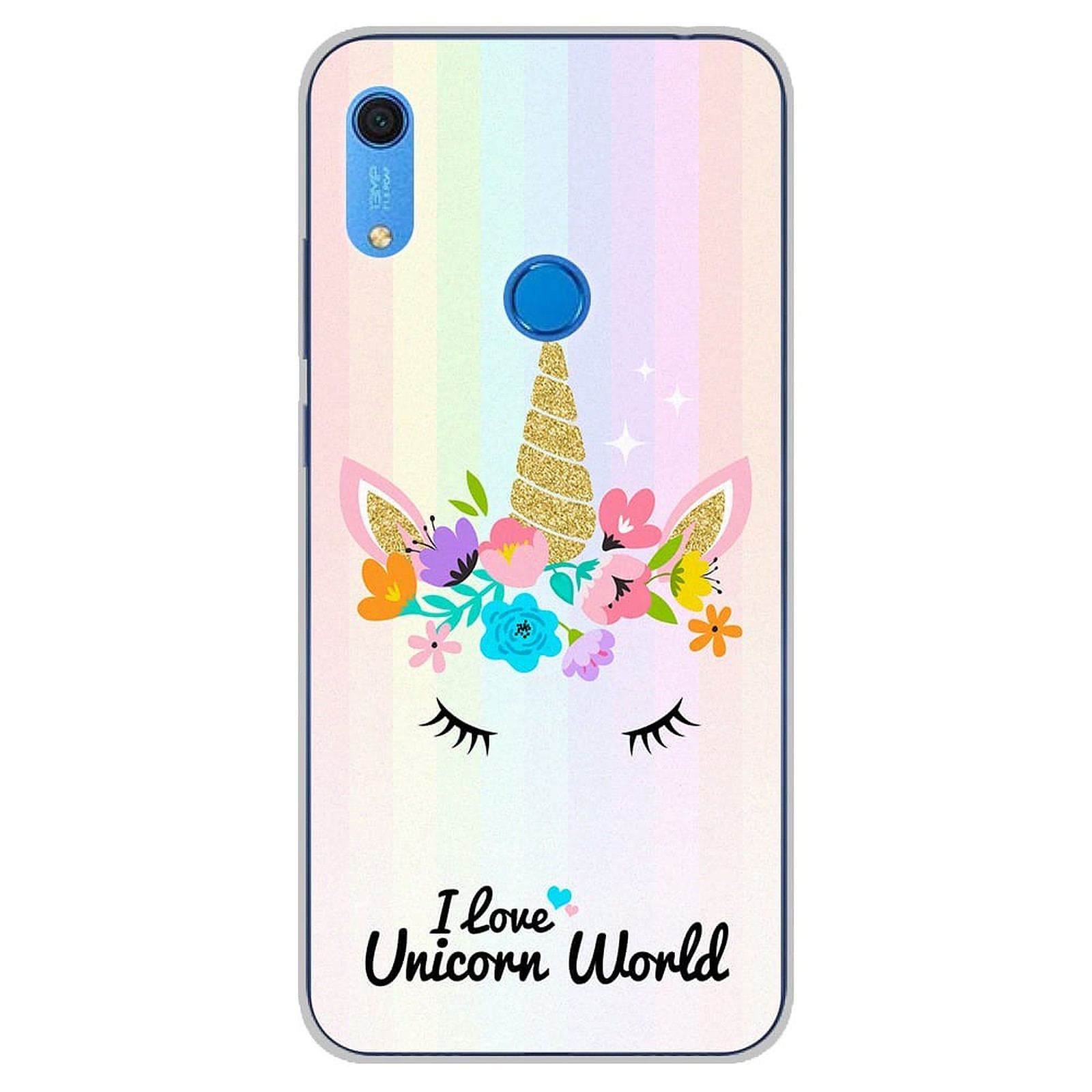 1001 Coques Coque silicone gel Huawei Y6S motif Unicorn World - Coque telephone 1001Coques