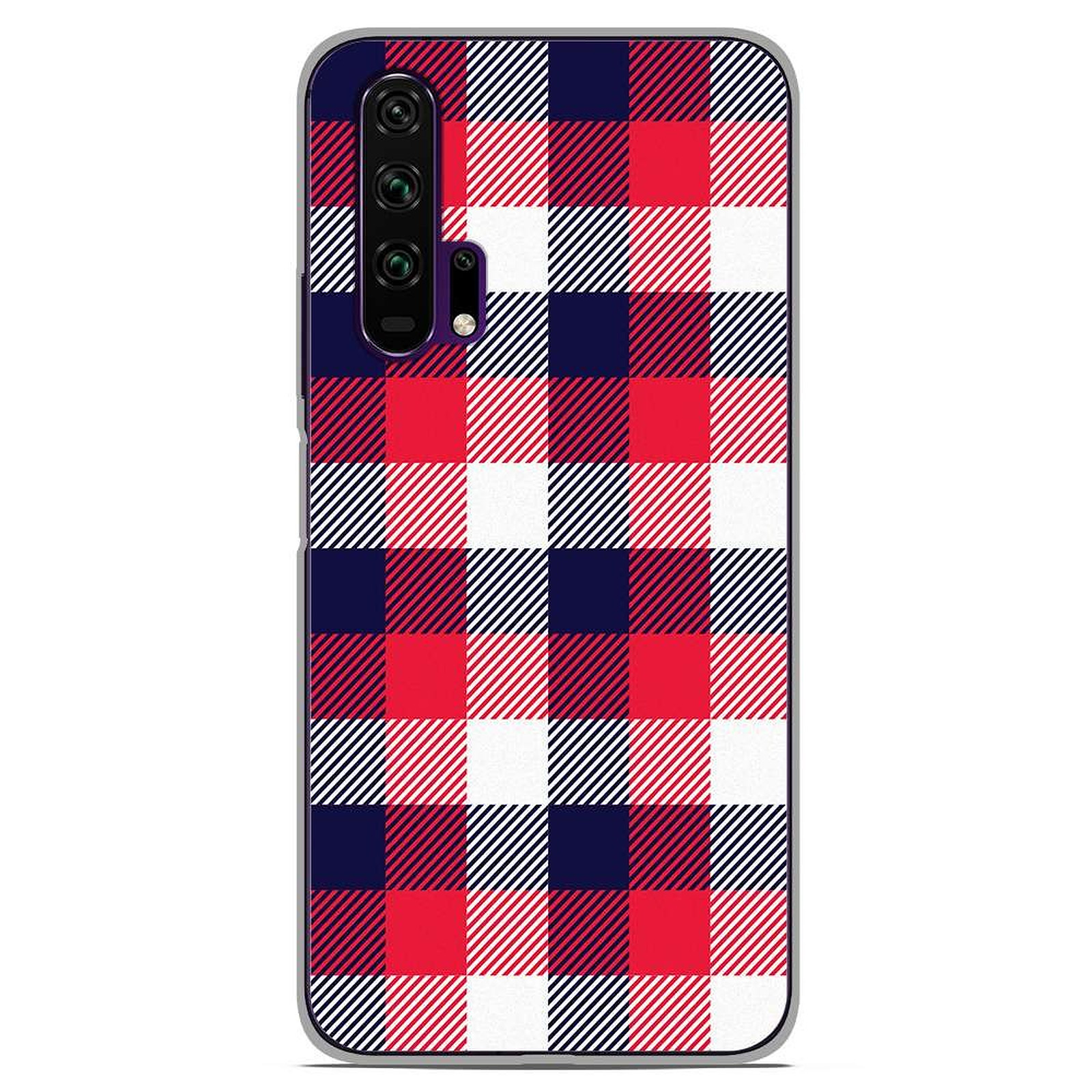 1001 Coques Coque silicone gel Huawei Honor 20 Pro motif Tartan Tricolor - Coque telephone 1001Coques
