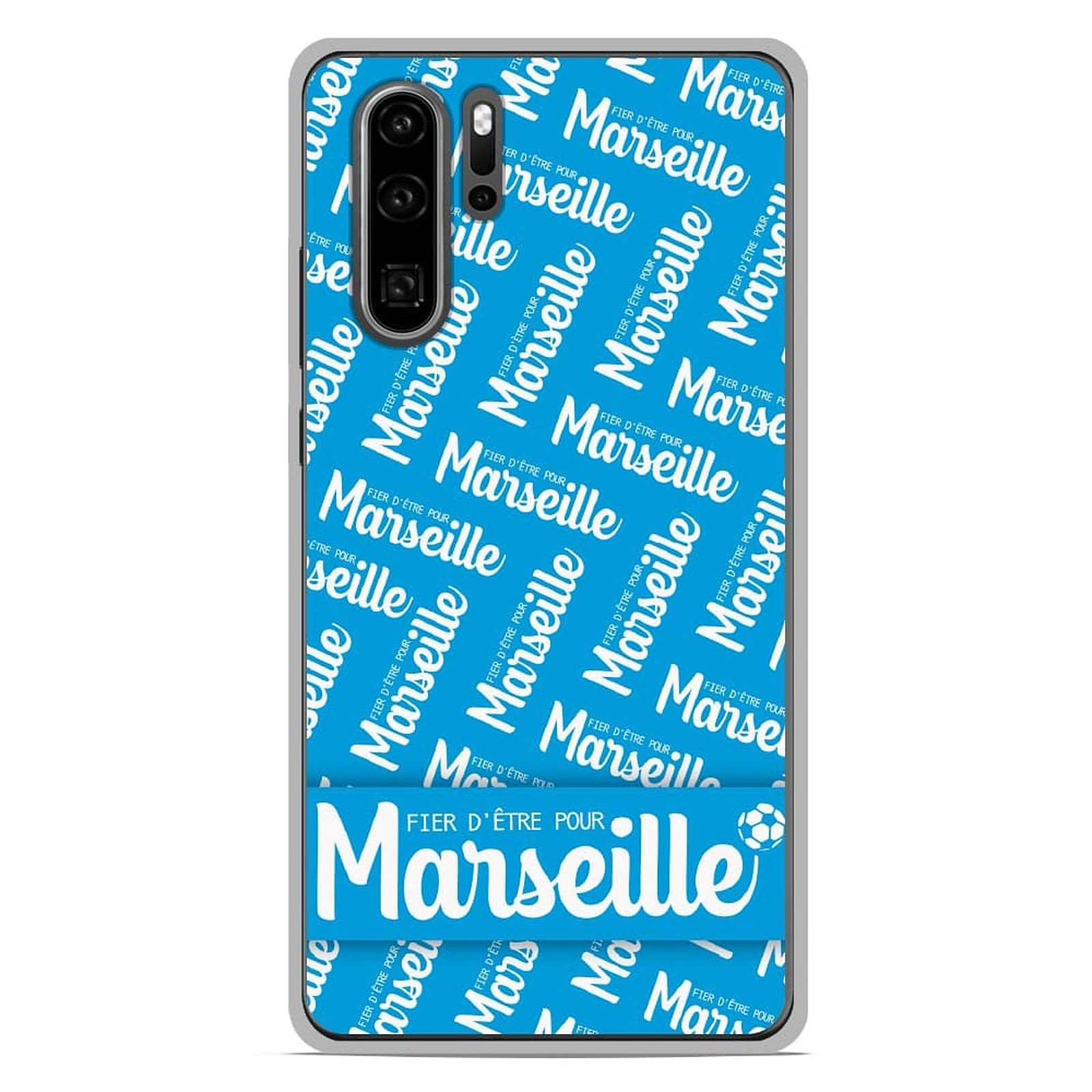 1001 Coques Coque silicone gel Huawei P30 Pro motif Fier d'etre pour Marseille - Coque telephone 1001Coques
