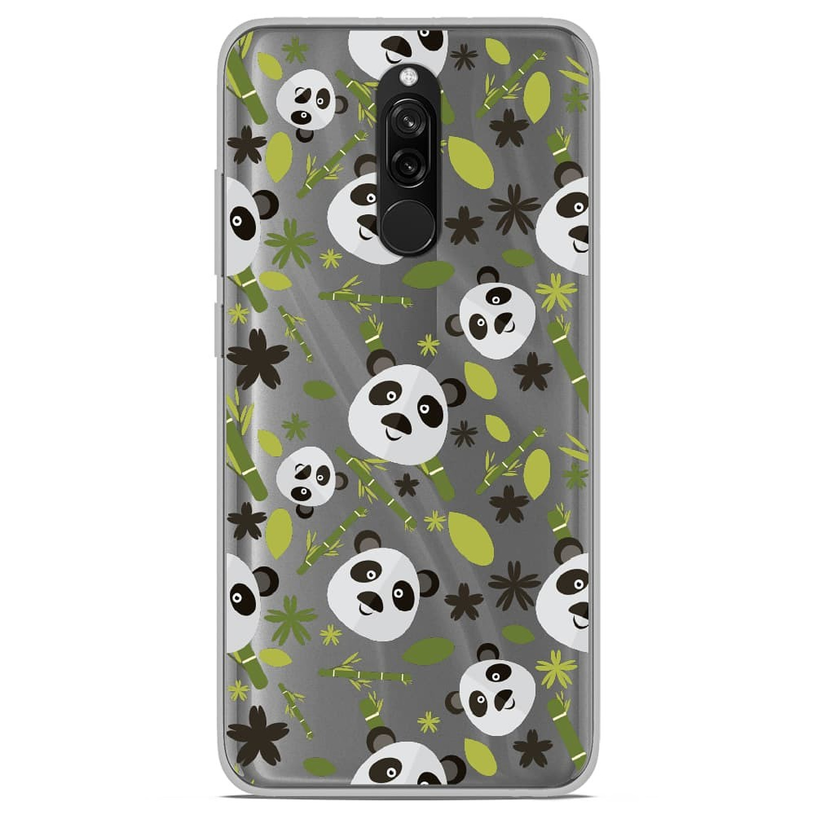 1001 Coques Coque silicone gel Xiaomi Redmi 7 motif Pandas et Bambou - Coque telephone 1001Coques