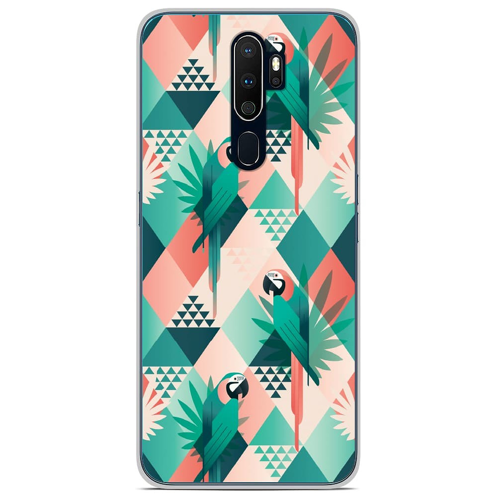 1001 Coques Coque silicone gel Oppo A9 2020 motif Perroquet ge´ome´trique - Coque telephone 1001Coques
