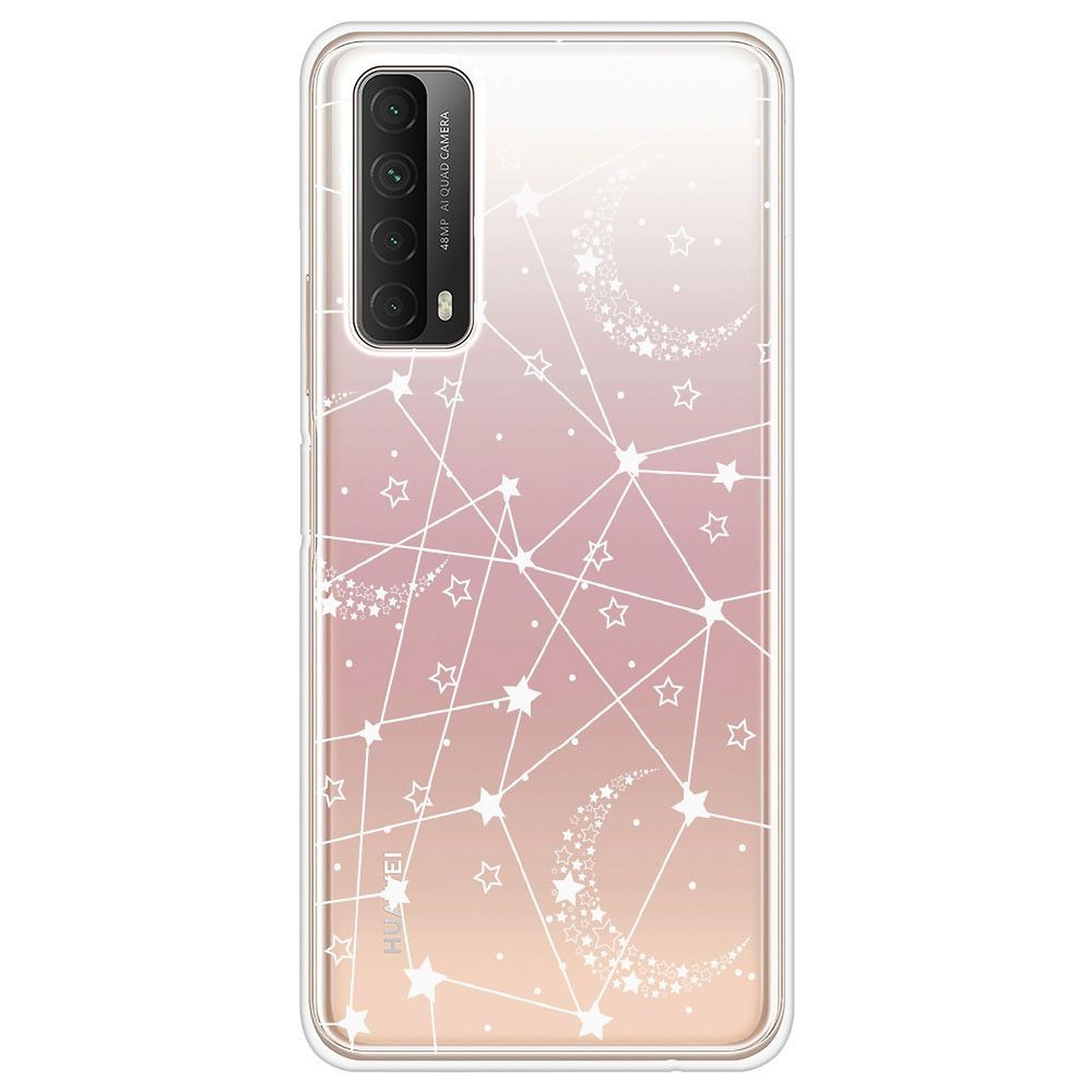 1001 Coques Coque silicone gel Huawei P Smart 2021 motif Lignes etoilees - Coque telephone 1001Coques