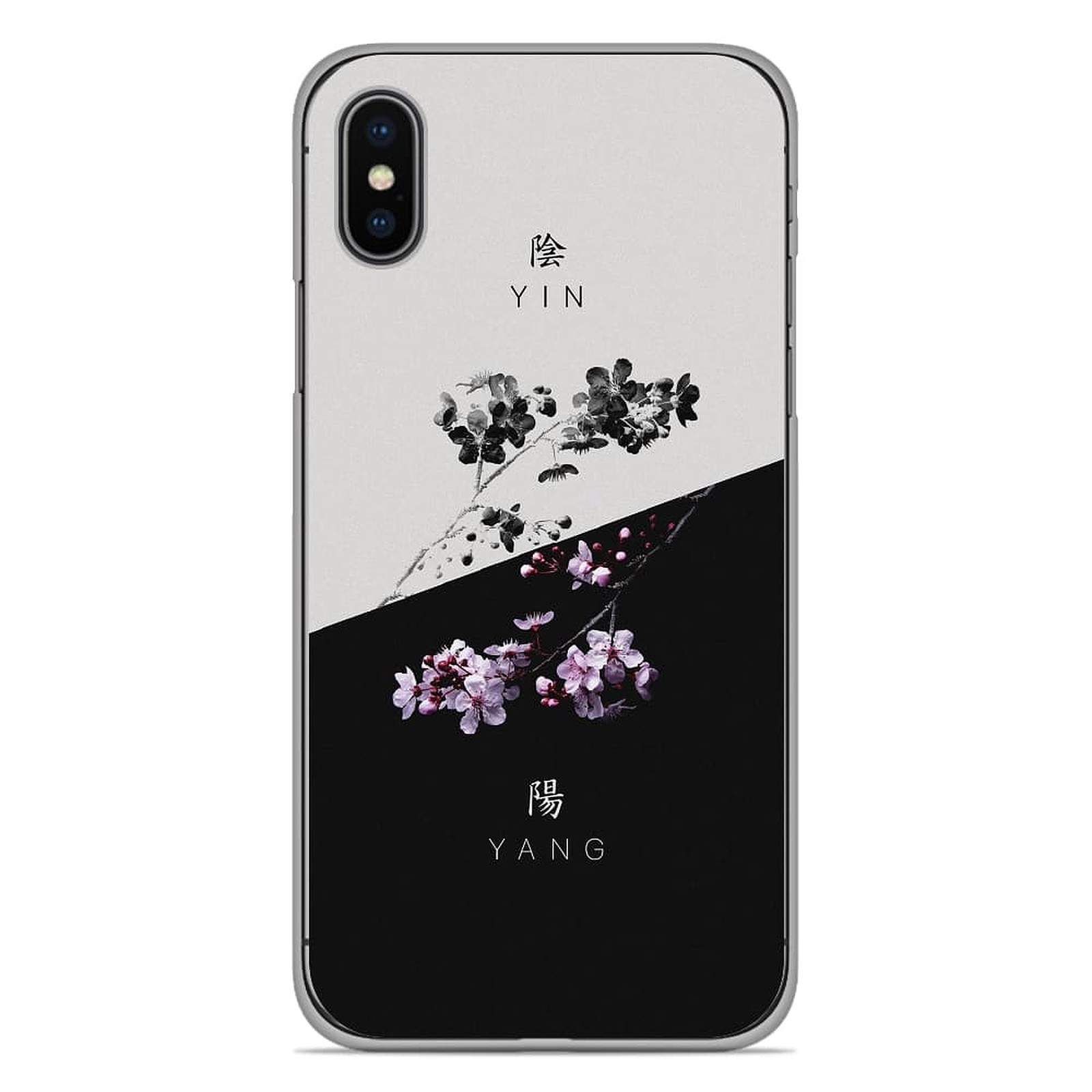 1001 Coques Coque silicone gel Apple iPhone XS Max motif Yin et Yang - Coque telephone 1001Coques