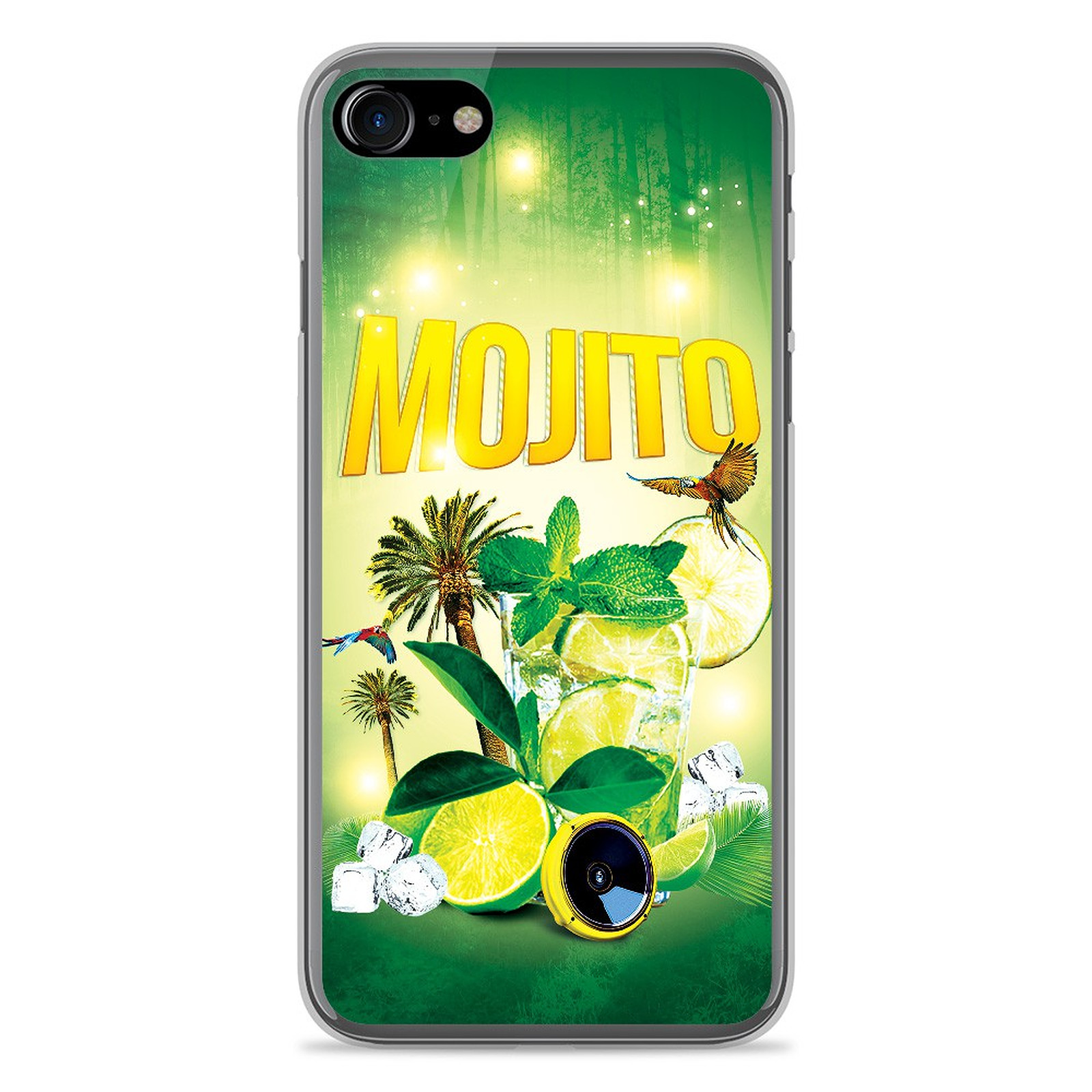 1001 Coques Coque silicone gel Apple IPhone 8 motif Mojito foret - Coque telephone 1001Coques