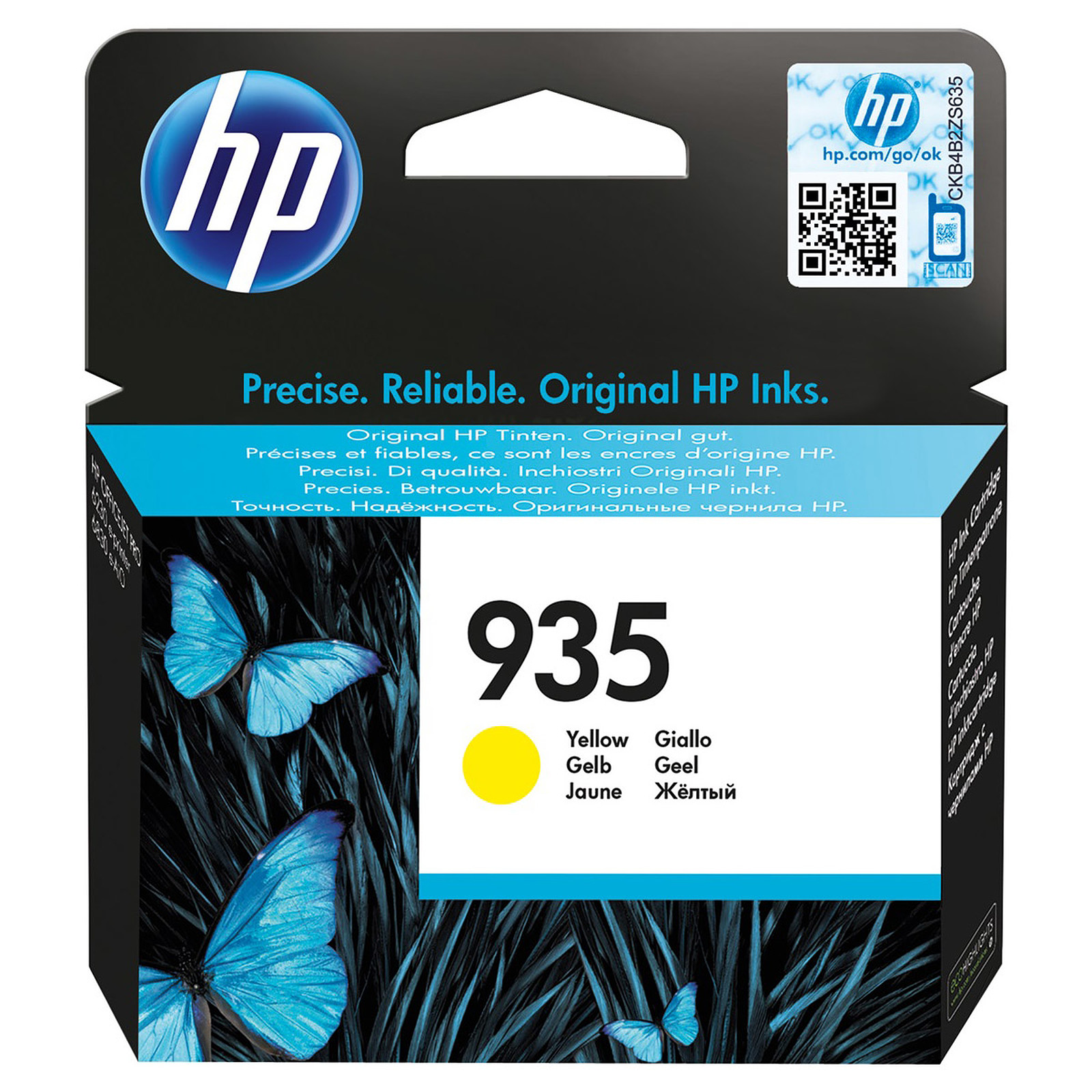 HP 935 (C2P22AE) - Jaune - Cartouche imprimante HP