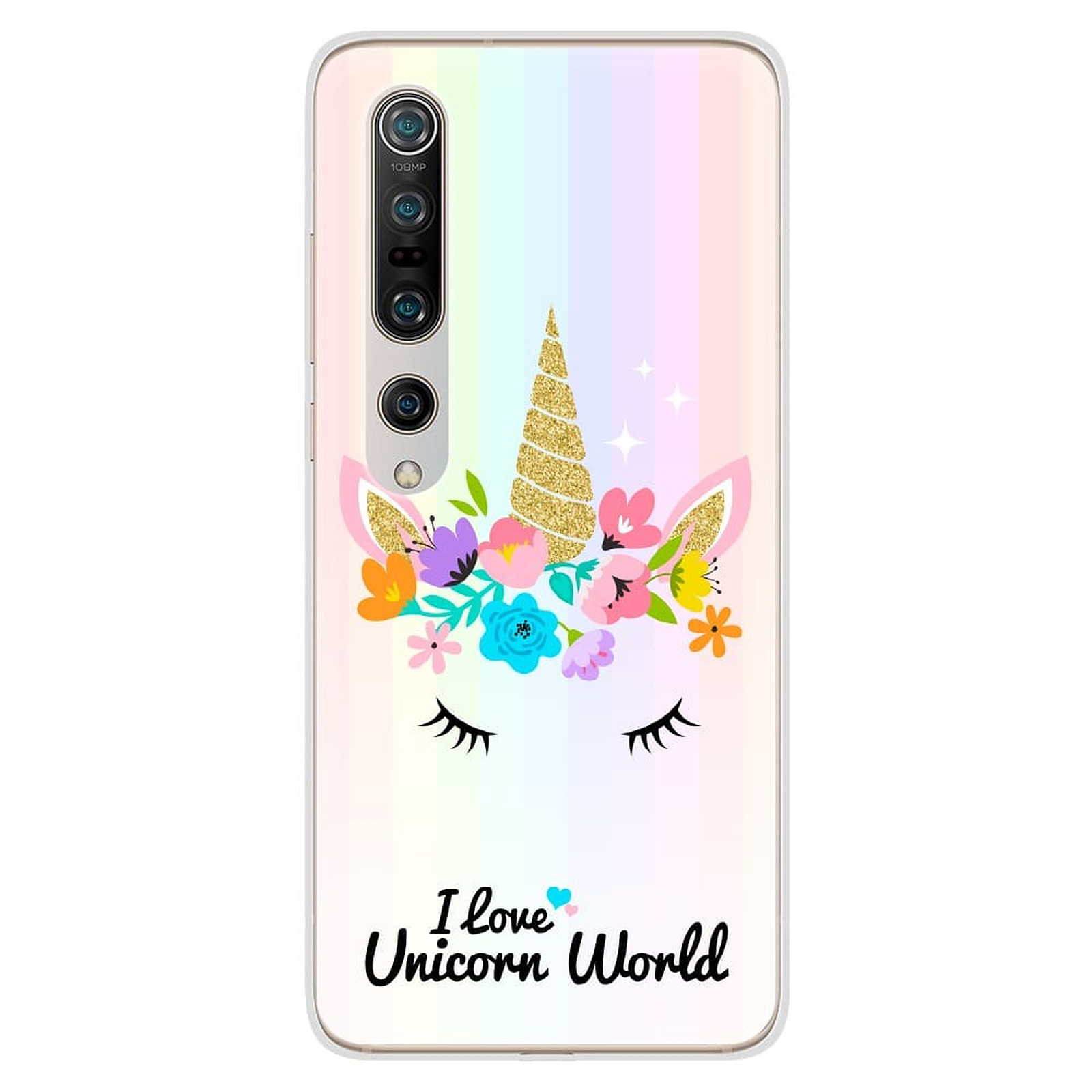 1001 Coques Coque silicone gel Xiaomi Mi 10 / Mi 10 Pro motif Unicorn World - Coque telephone 1001Coques