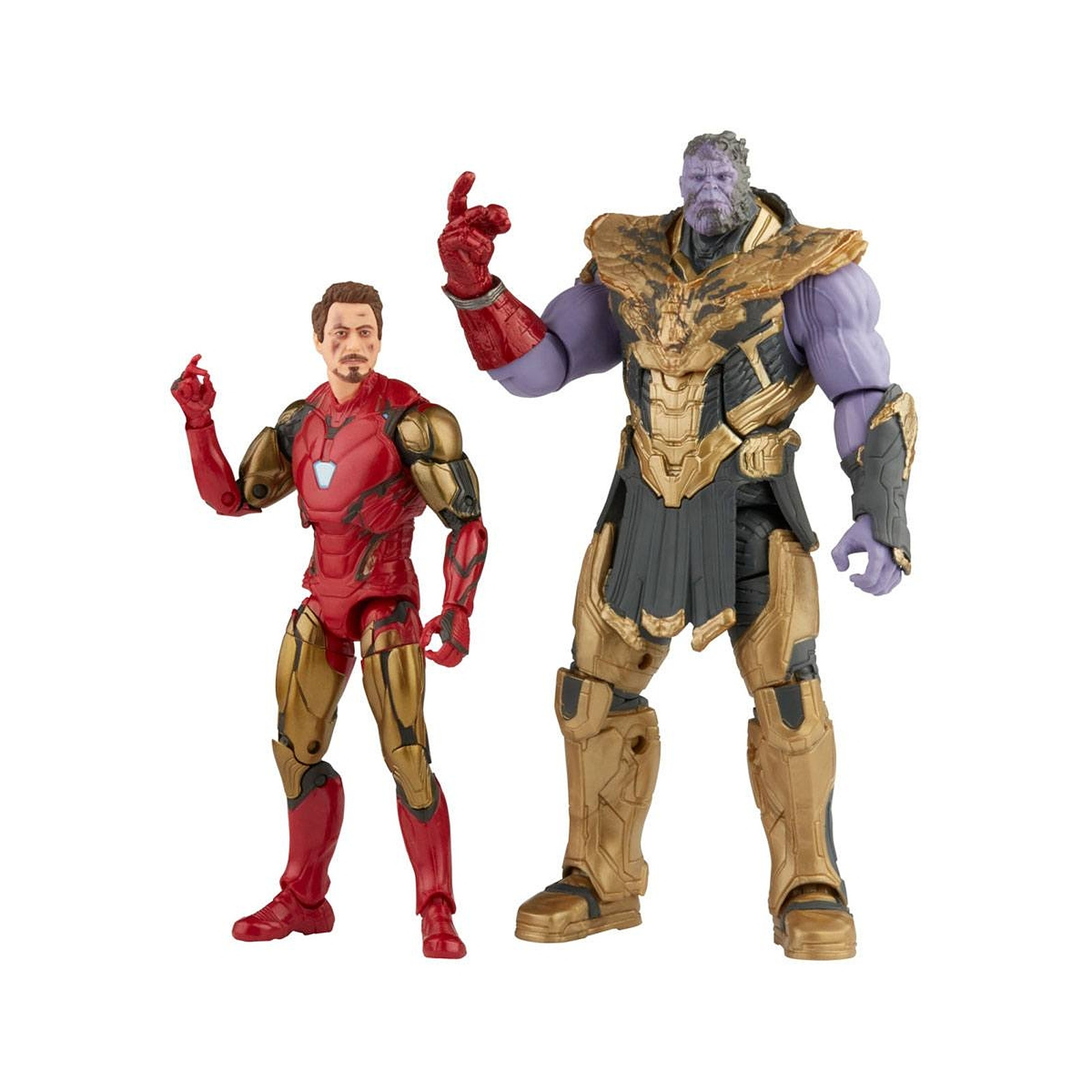 The Infinity Saga Marvel Legends Series - Pack 2 figurines 2021 Iron Man & Thanos (Endgame) 15 - Figurines Hasbro