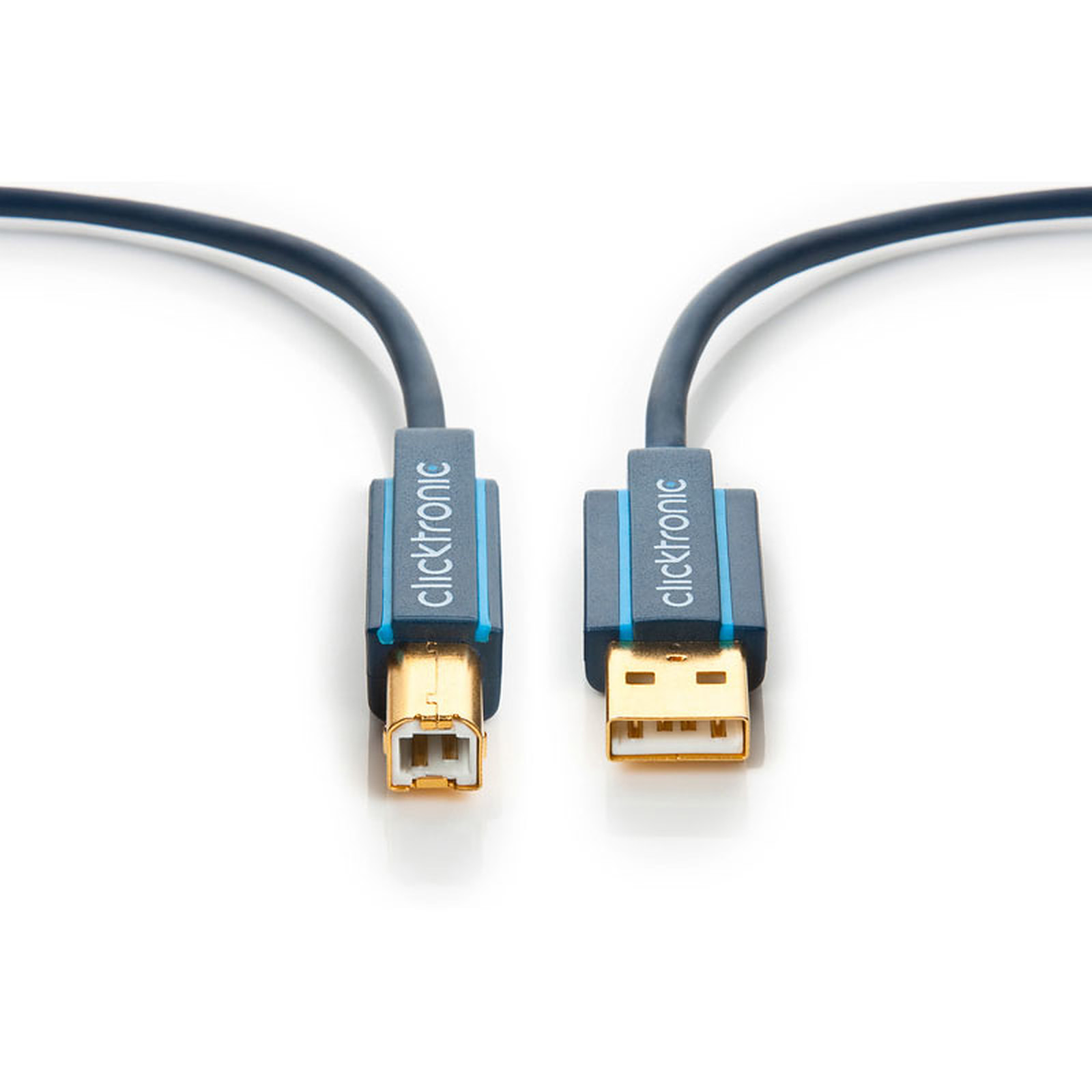 Clicktronic Cable USB 2.0 Type AB (Male/Male) - 1.8 m - USB Clicktronic