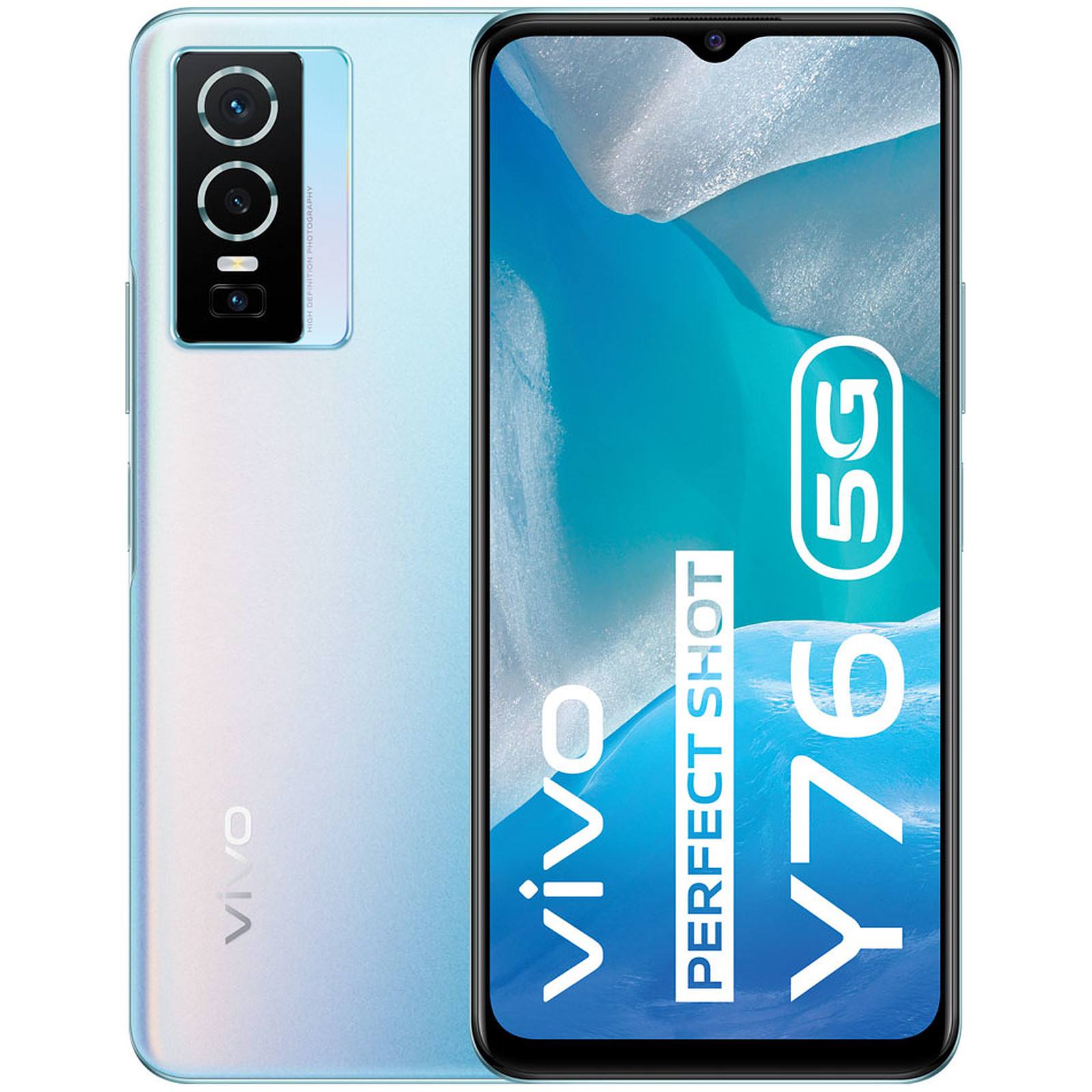 Vivo Y76 5G Bleu Aurore - Mobile & smartphone Vivo