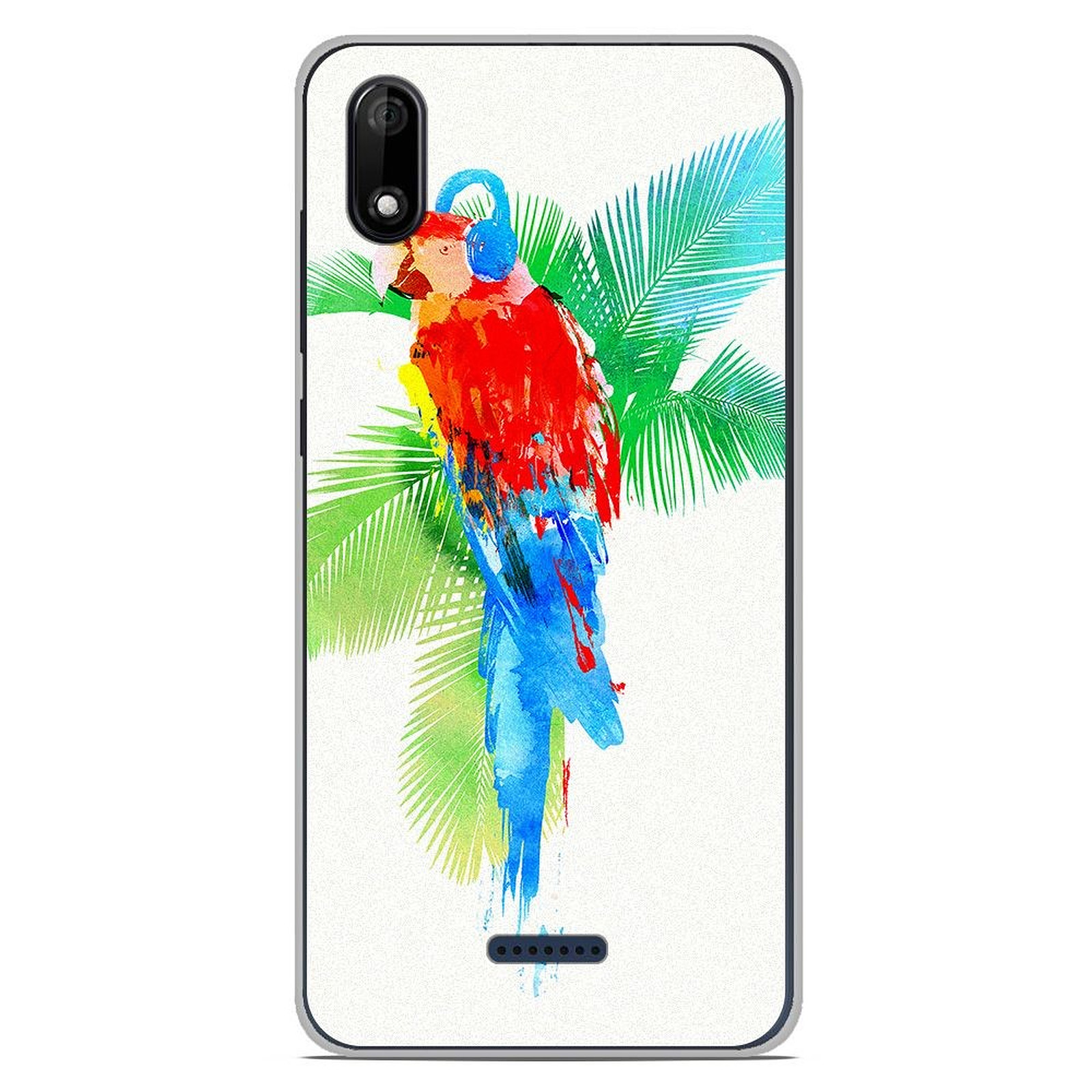 1001 Coques Coque silicone gel Wiko Y60 motif RF Tropical party - Coque telephone 1001Coques