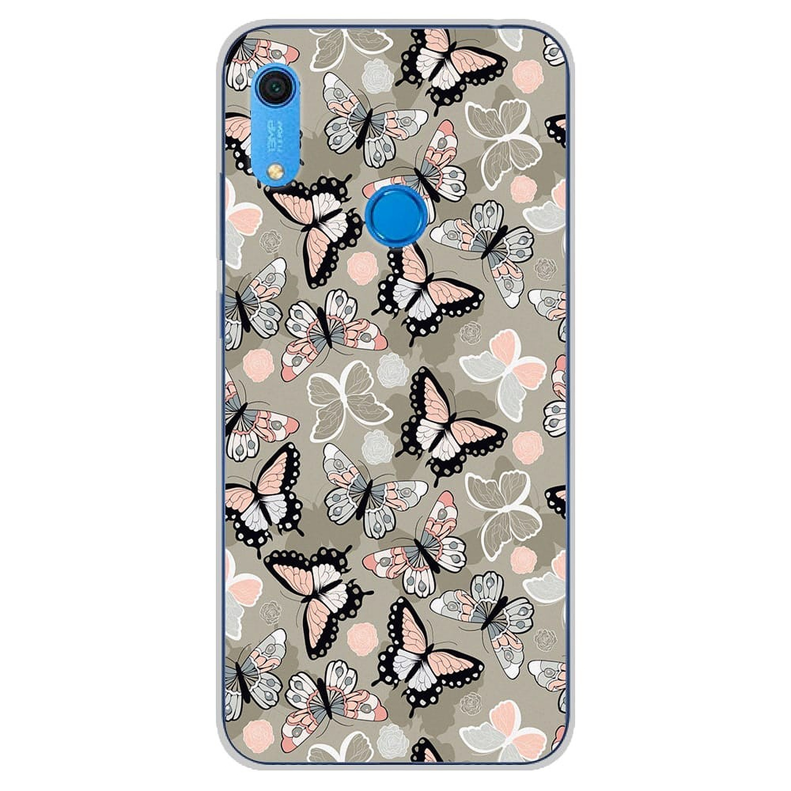 1001 Coques Coque silicone gel Huawei Y6S motif Papillons Vintage - Coque telephone 1001Coques