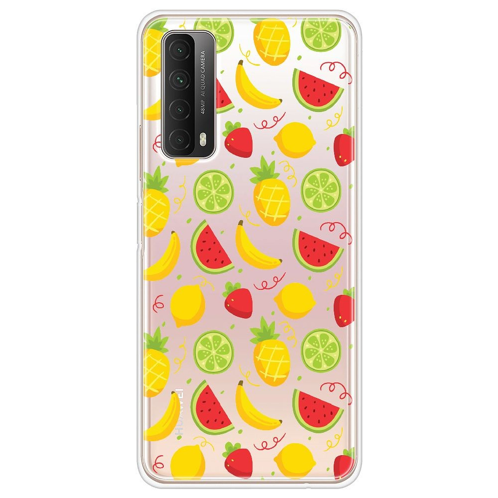 1001 Coques Coque silicone gel Huawei P Smart 2021 motif Fruits tropicaux - Coque telephone 1001Coques