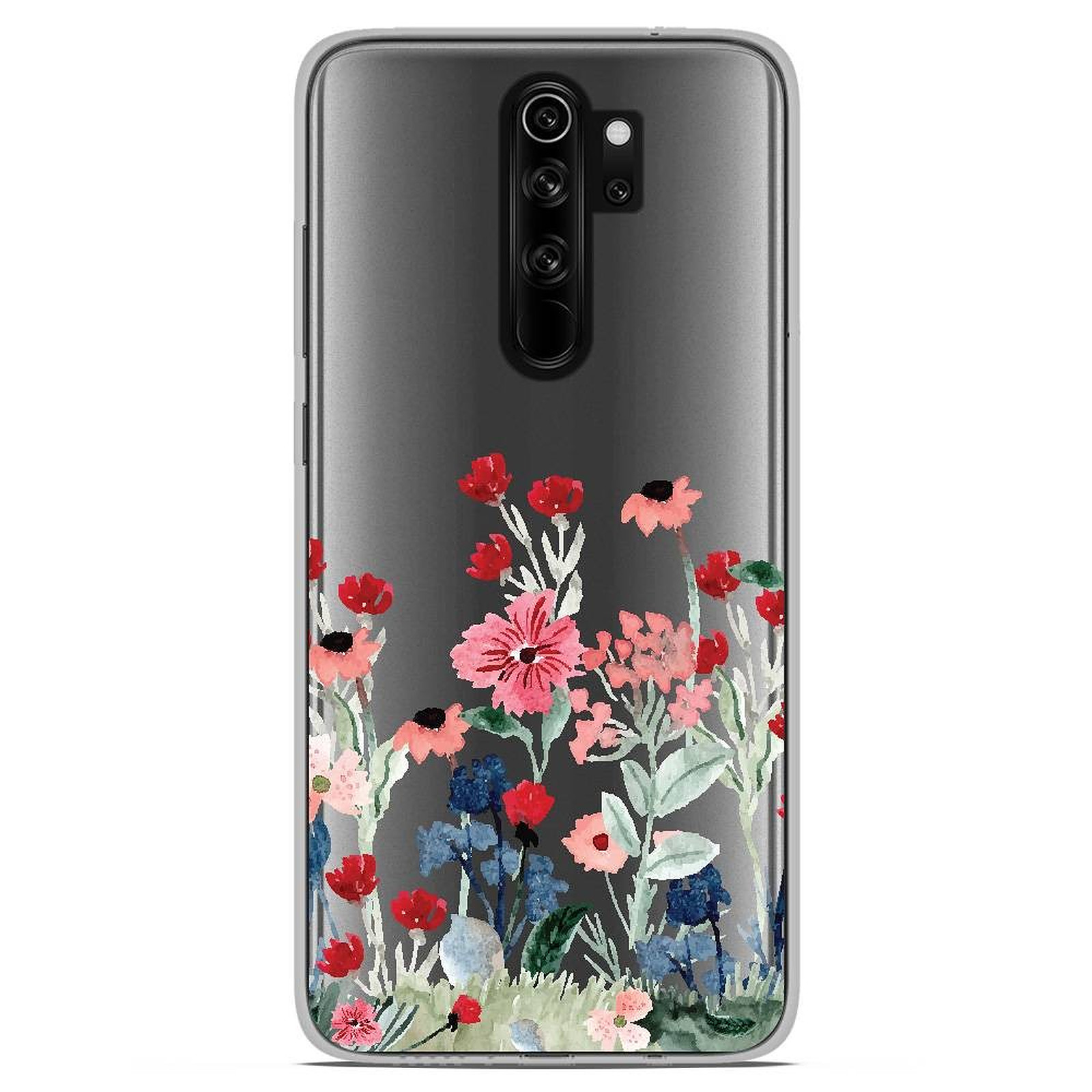 1001 Coques Coque silicone gel Xiaomi Redmi Note 8 Pro motif Printemps en fleurs - Coque telephone 1001Coques