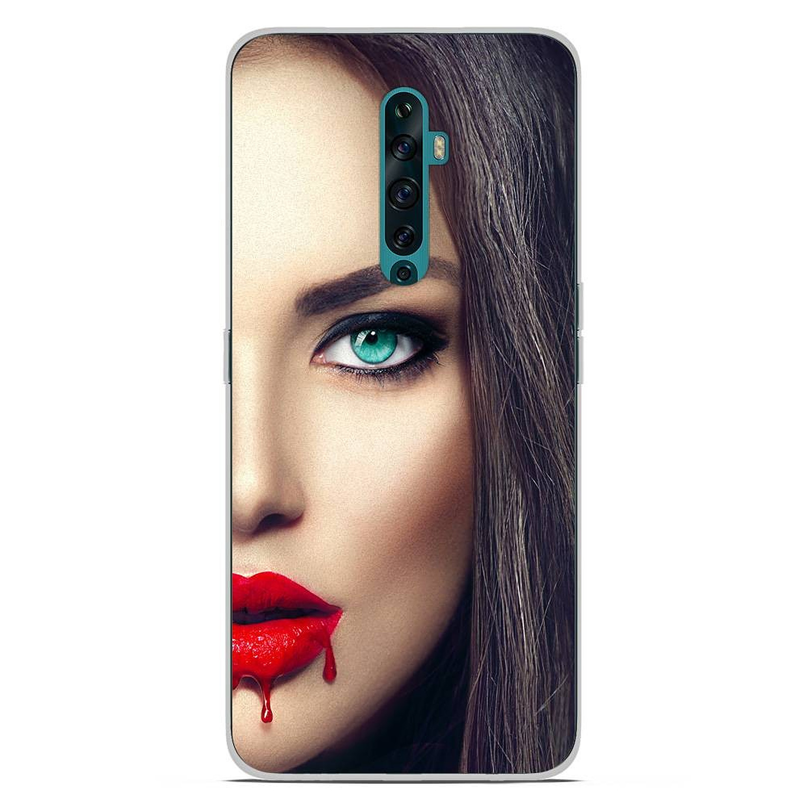 1001 Coques Coque silicone gel Oppo Reno 2Z motif Lèvres Sang - Coque telephone 1001Coques