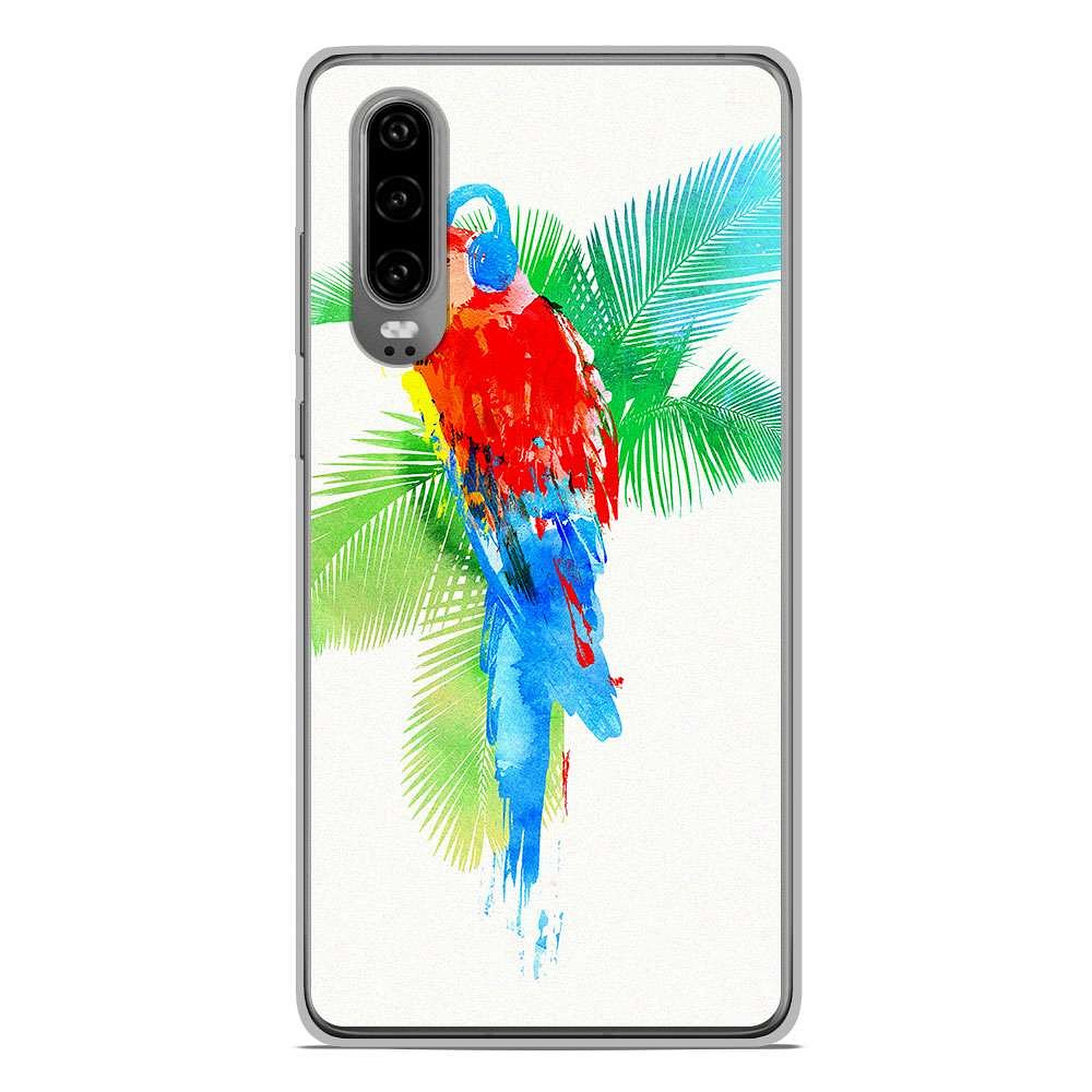 1001 Coques Coque silicone gel Huawei P30 motif RF Tropical party - Coque telephone 1001Coques