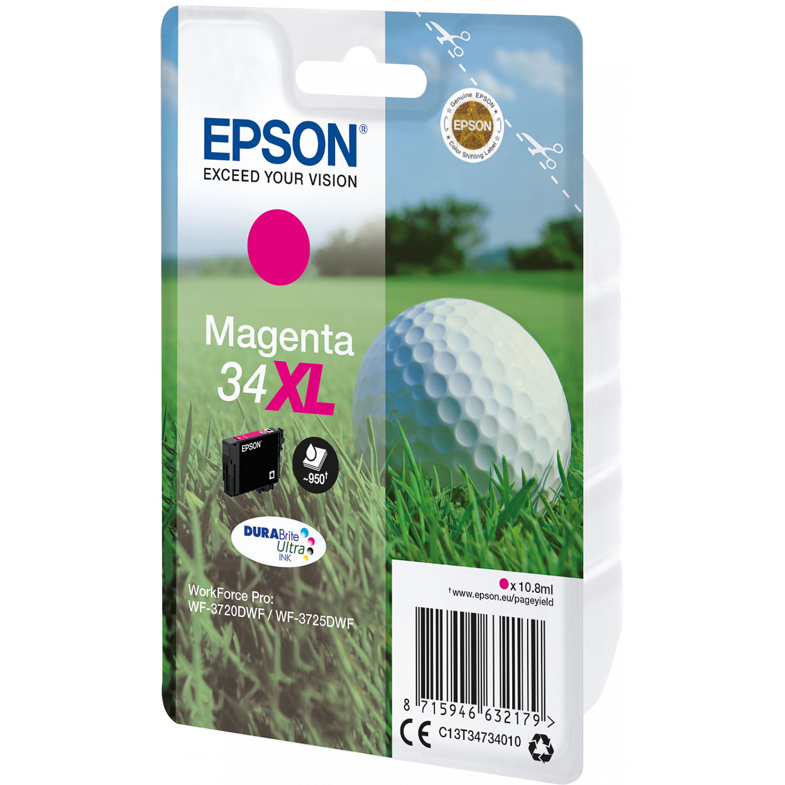 Epson Balle de Golf Magenta 34XL - Cartouche imprimante Epson