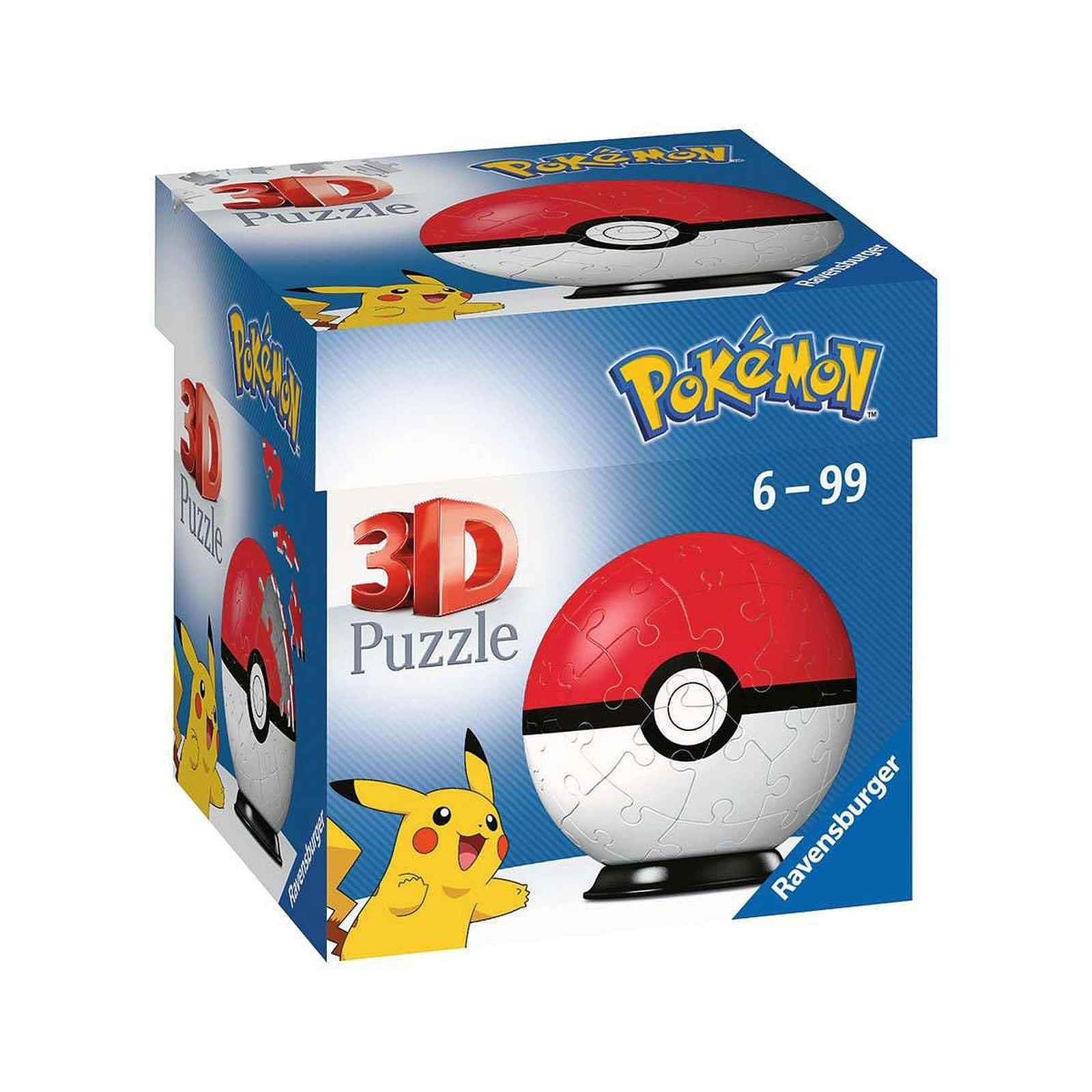 Pokemon - Puzzle 3D Pokeballs : Classic (54 pièces) - Puzzle Ravensburger