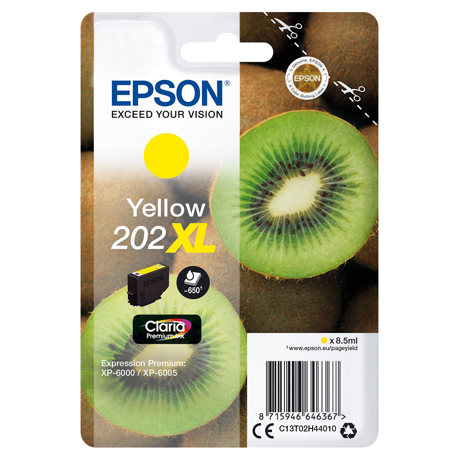 Epson Kiwi Jaune 202XL - Cartouche imprimante Epson