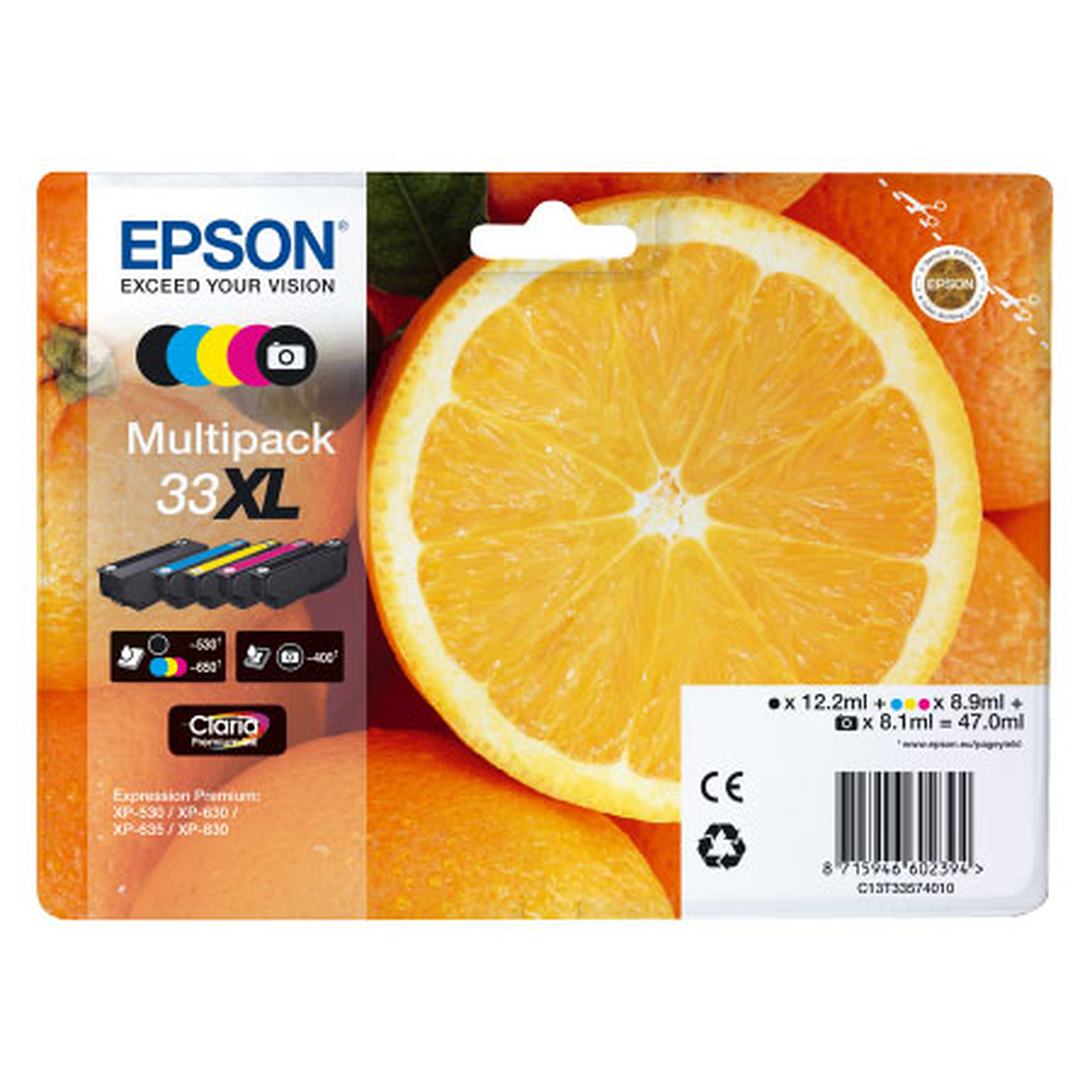Epson "Oranges" 33 XL Multipack (C13T33574011) - Cartouche imprimante Epson