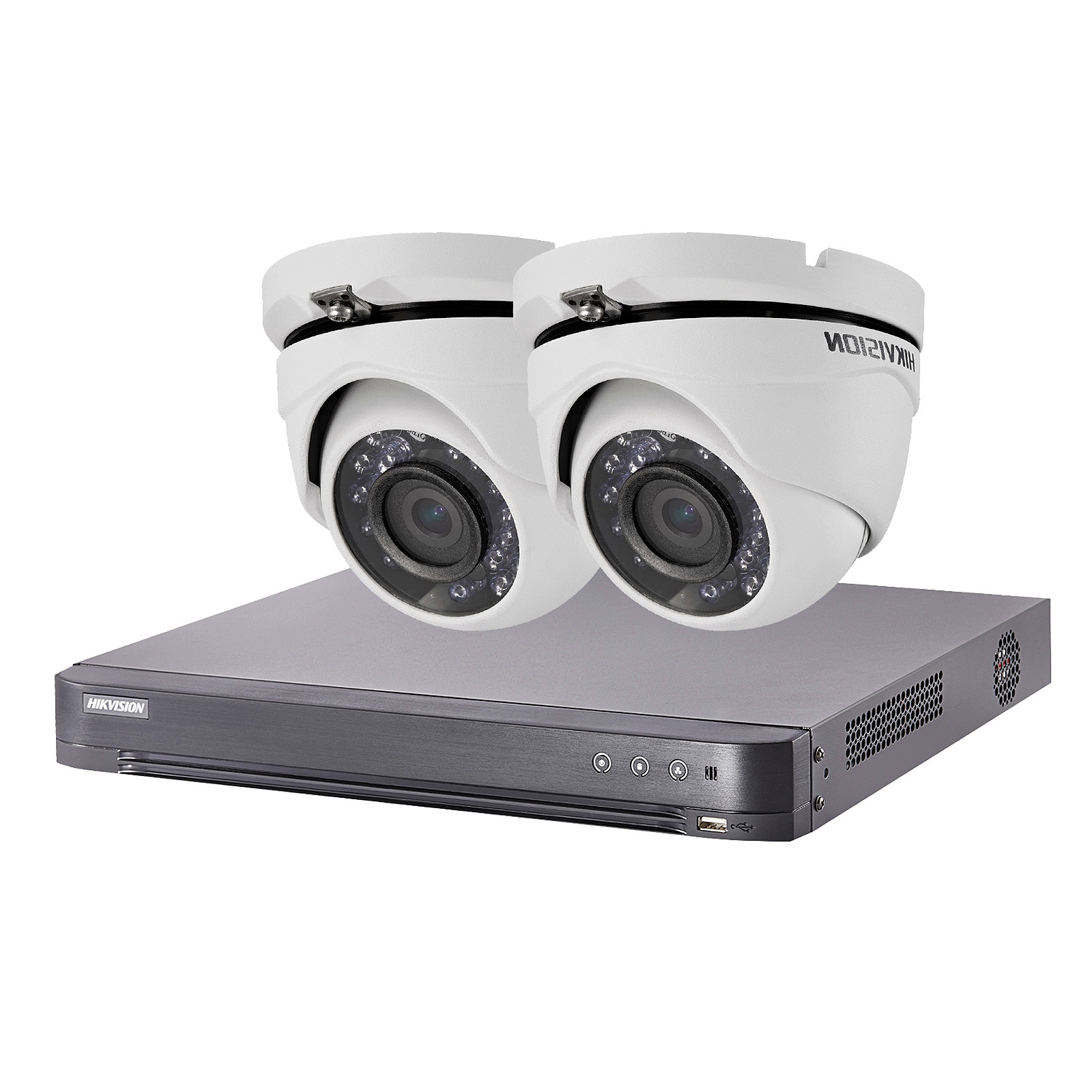 Hikvision - Kit camera Turbo HD 2 cameras dome - Camera de surveillance Hikvision