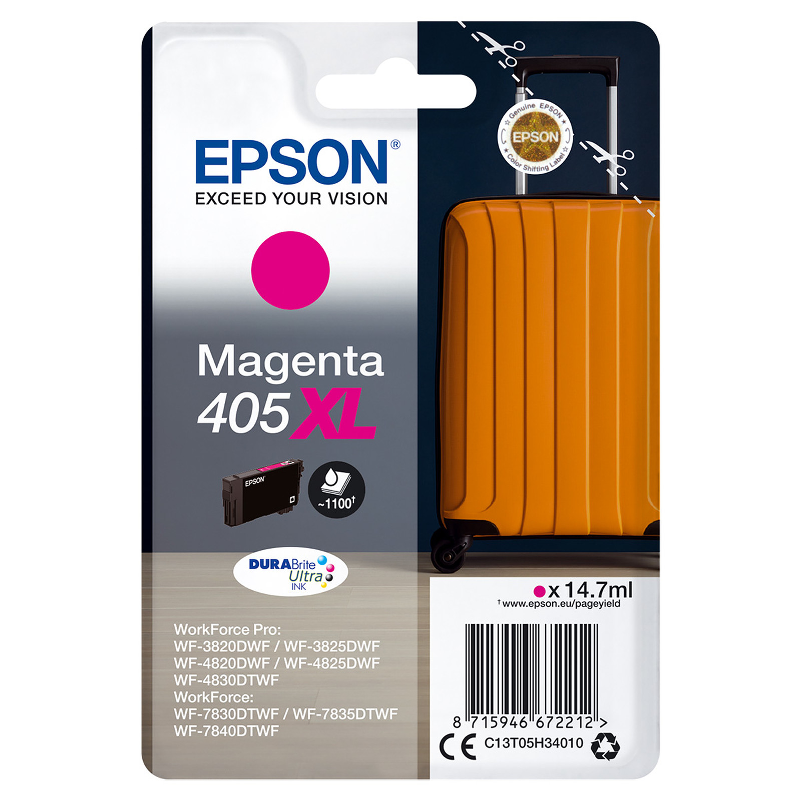 Epson Valise 405XL Magenta - Cartouche imprimante Epson