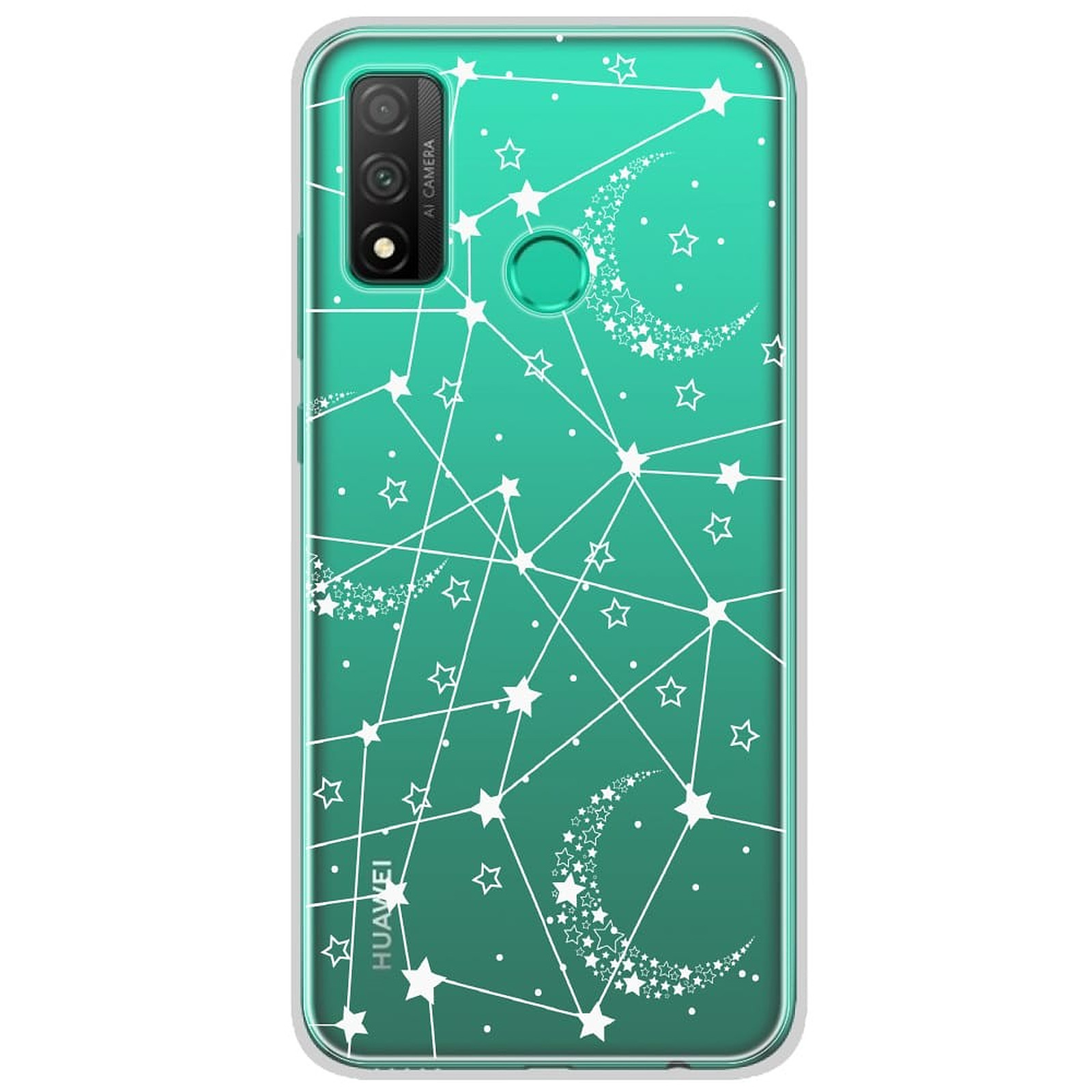 1001 Coques Coque silicone gel Huawei P Smart 2020 motif Lignes etoilees - Coque telephone 1001Coques