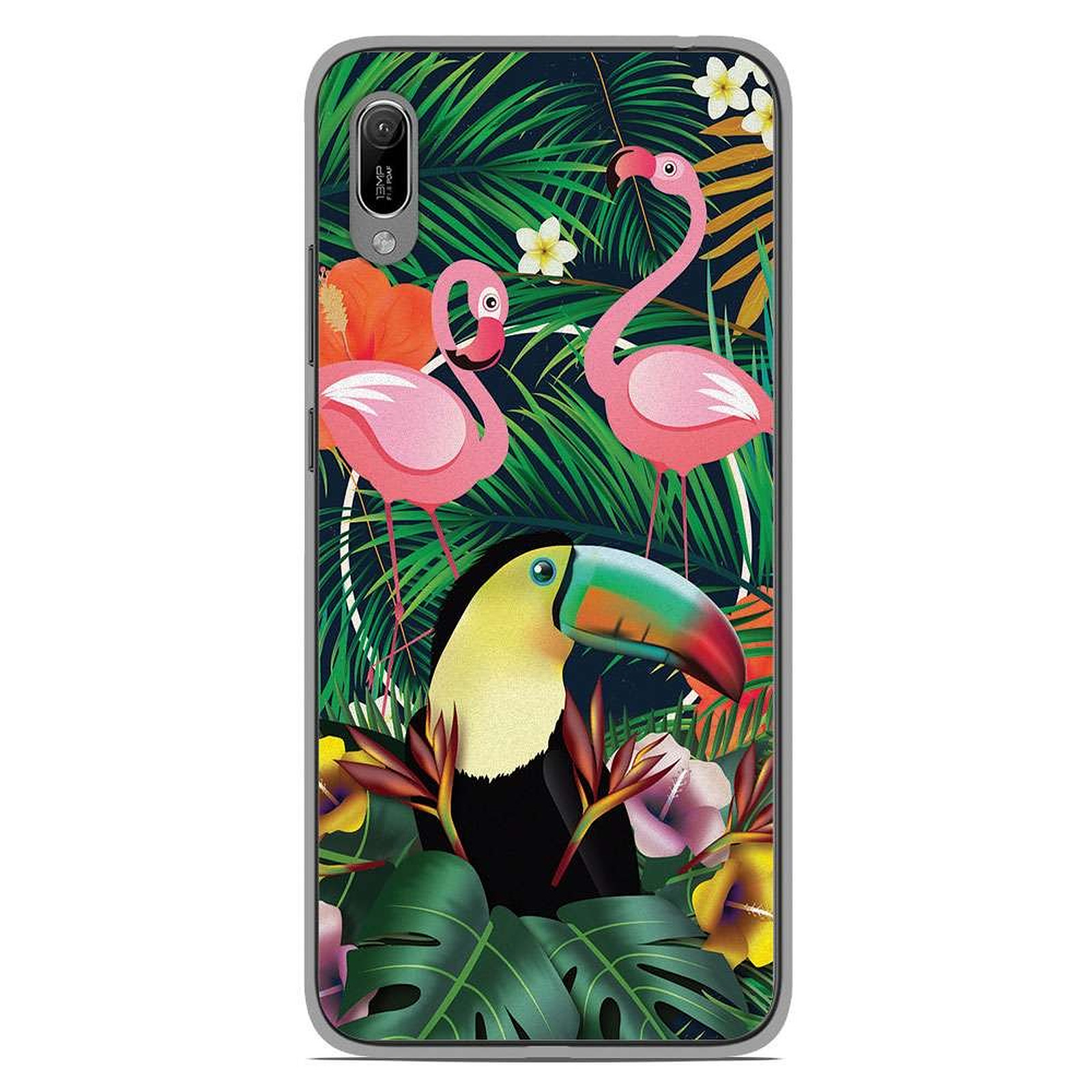 1001 Coques Coque silicone gel Huawei Y6 2019 motif Tropical Toucan - Coque telephone 1001Coques