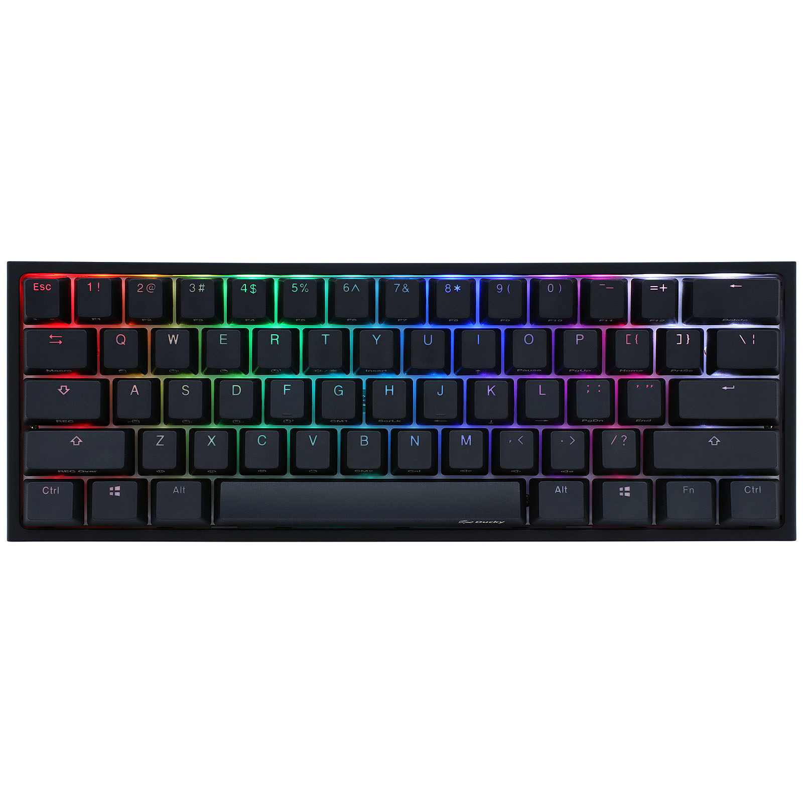 Ducky Channel One 2 Mini RGB Noir (Cherry MX RGB Silent Red) - Clavier PC Ducky Channel