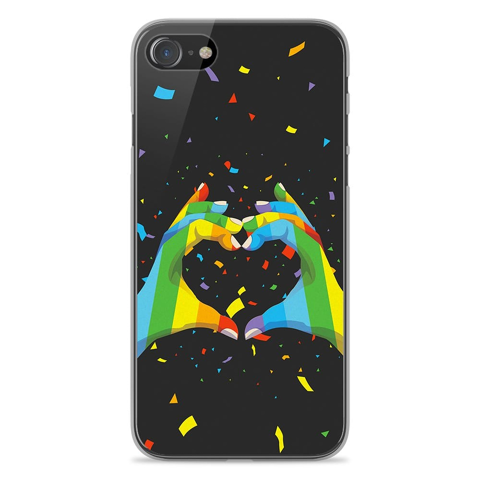 1001 Coques Coque silicone gel Apple iPhone SE 2020 motif LGBT - Coque telephone 1001Coques