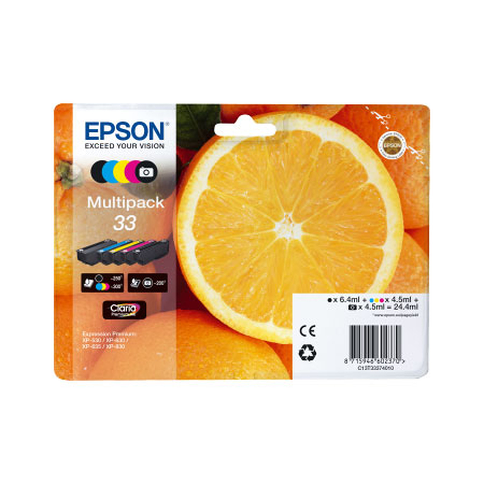 Epson "Oranges" 33 Multipack (C13T33374011) - Cartouche imprimante Epson