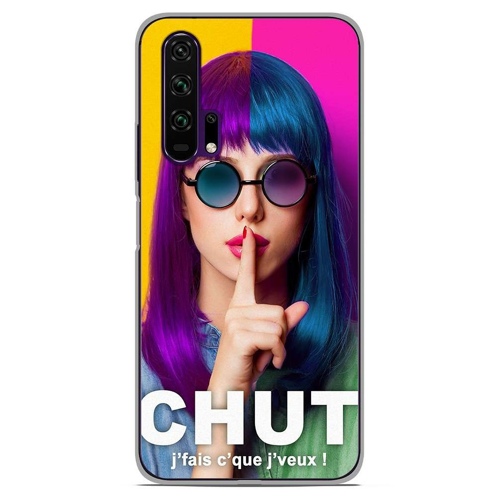 1001 Coques Coque silicone gel Huawei Honor 20 Pro motif Chut - Coque telephone 1001Coques