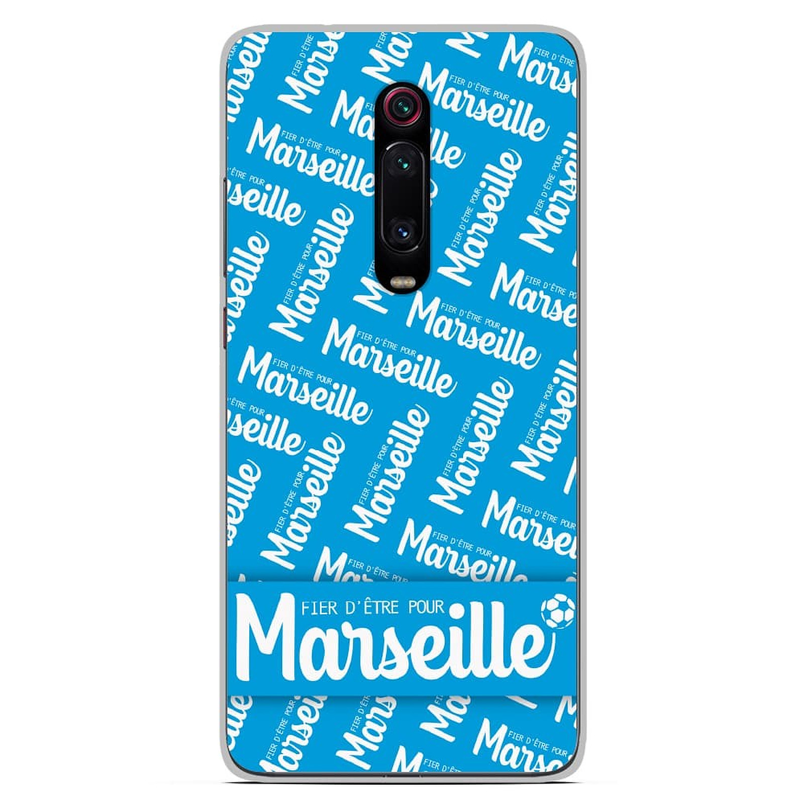 1001 Coques Coque silicone gel Xiaomi Mi 9T motif Fier d'etre pour Marseille - Coque telephone 1001Coques