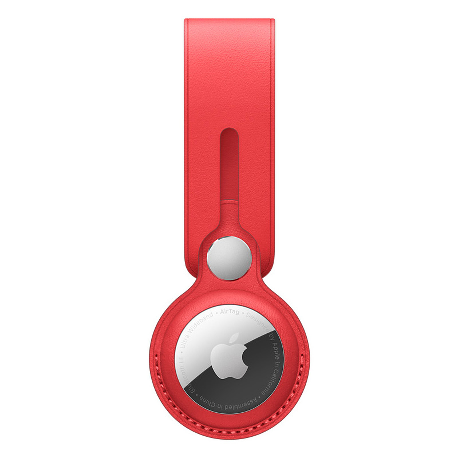 Apple Lanière en cuir AirTag (PRODUCT)RED - Accessoires iPhone Apple