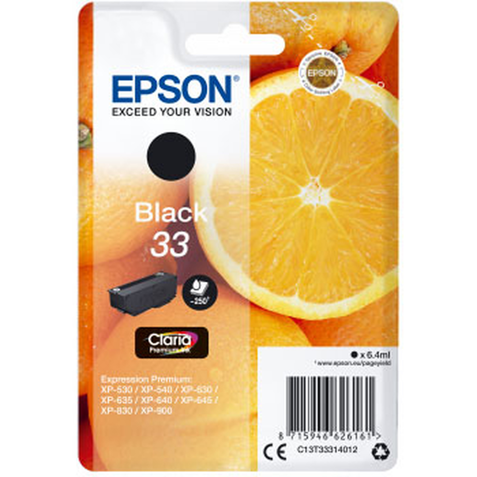 Epson Oranges 33 Noir - Cartouche imprimante Epson