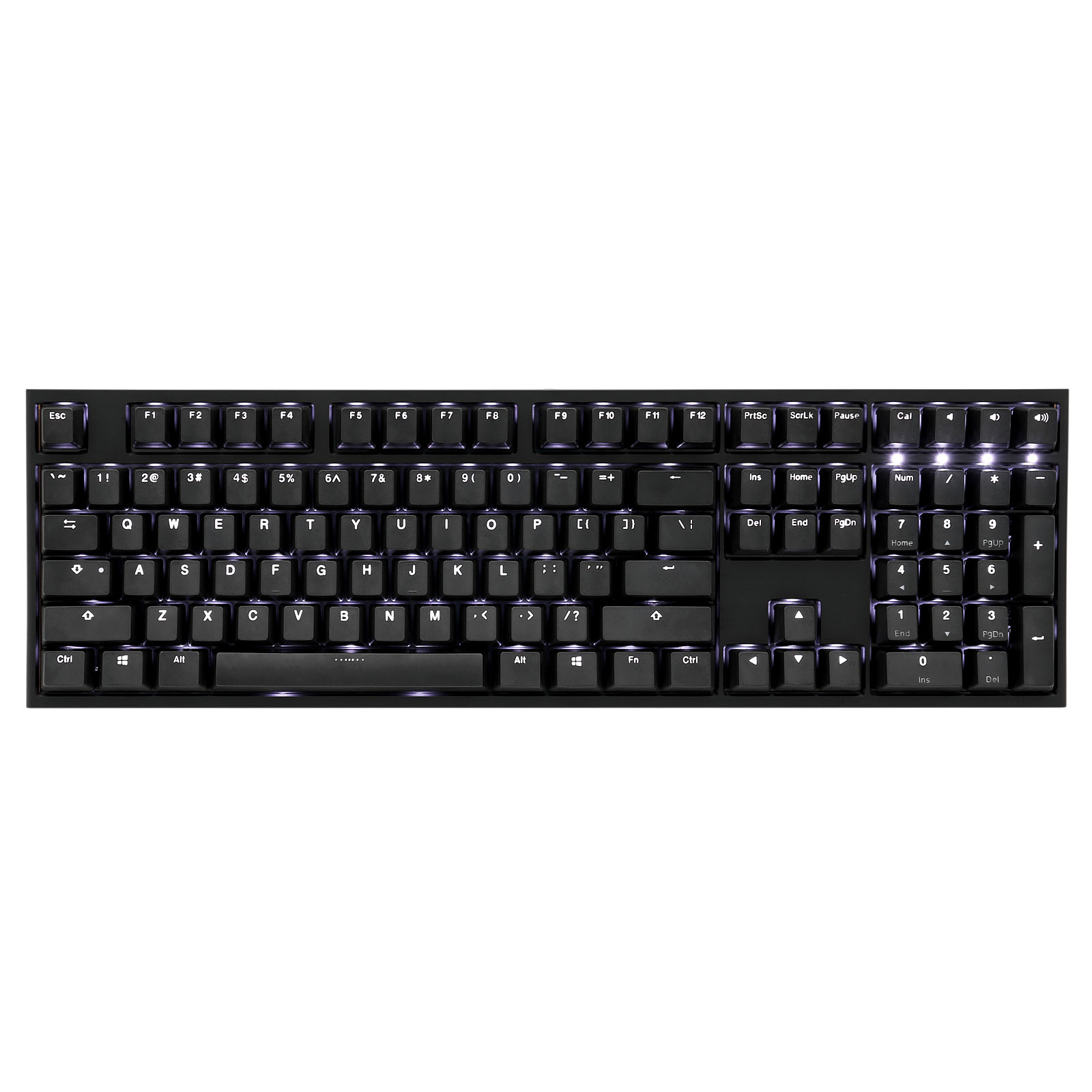 Ducky Channel One 2 Backlit (coloris noir - Cherry MX Speed Silver - LEDs blanches) - Clavier PC Ducky Channel