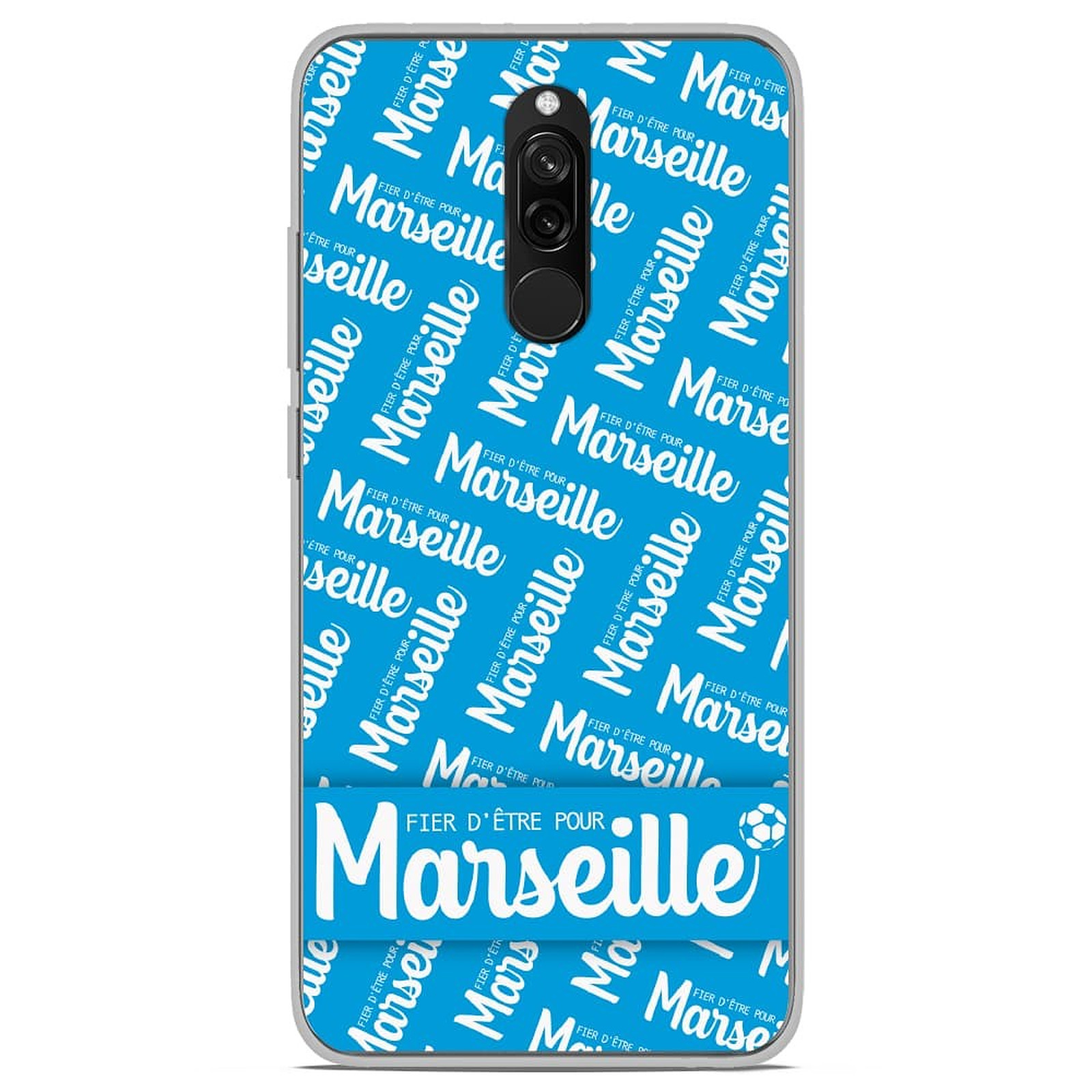 1001 Coques Coque silicone gel Xiaomi Redmi 7 motif Fier d'etre pour Marseille - Coque telephone 1001Coques
