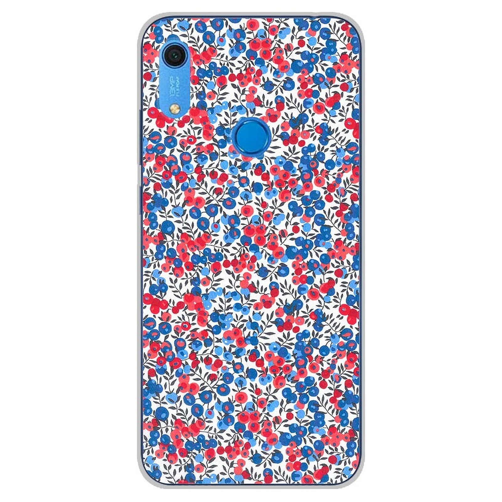 1001 Coques Coque silicone gel Huawei Y6S motif Liberty Wiltshire Bleu - Coque telephone 1001Coques