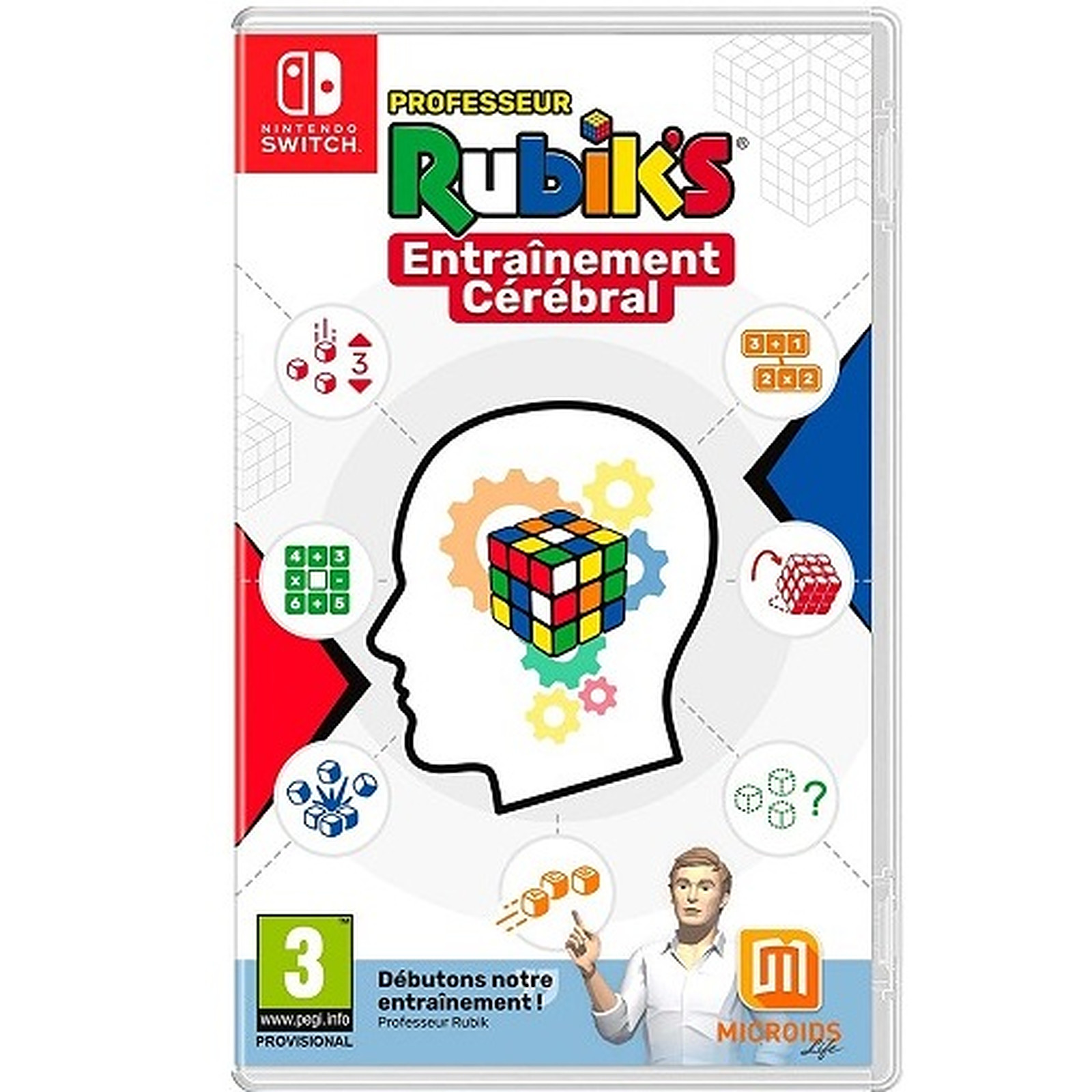 Professeur Rubik s Entrainement Cerebral (SWITCH) - Jeux Nintendo Switch Microa¯ds