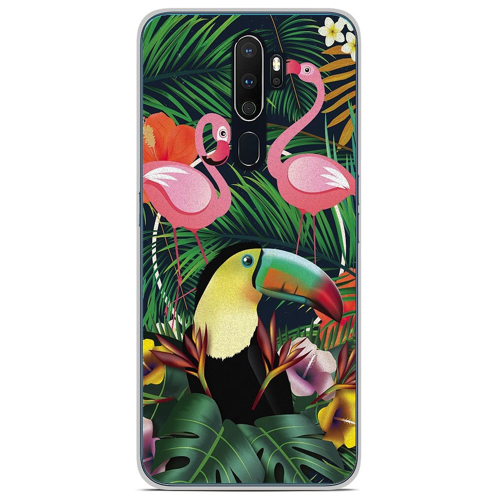 1001 Coques Coque silicone gel Oppo A9 2020 motif Tropical Toucan - Coque telephone 1001Coques