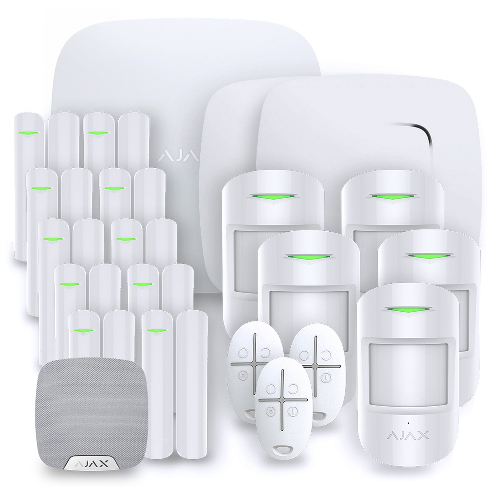 Alarme maison Ajax StarterKit Plus blanc - Kit 8 - Kit alarme Ajax Systems