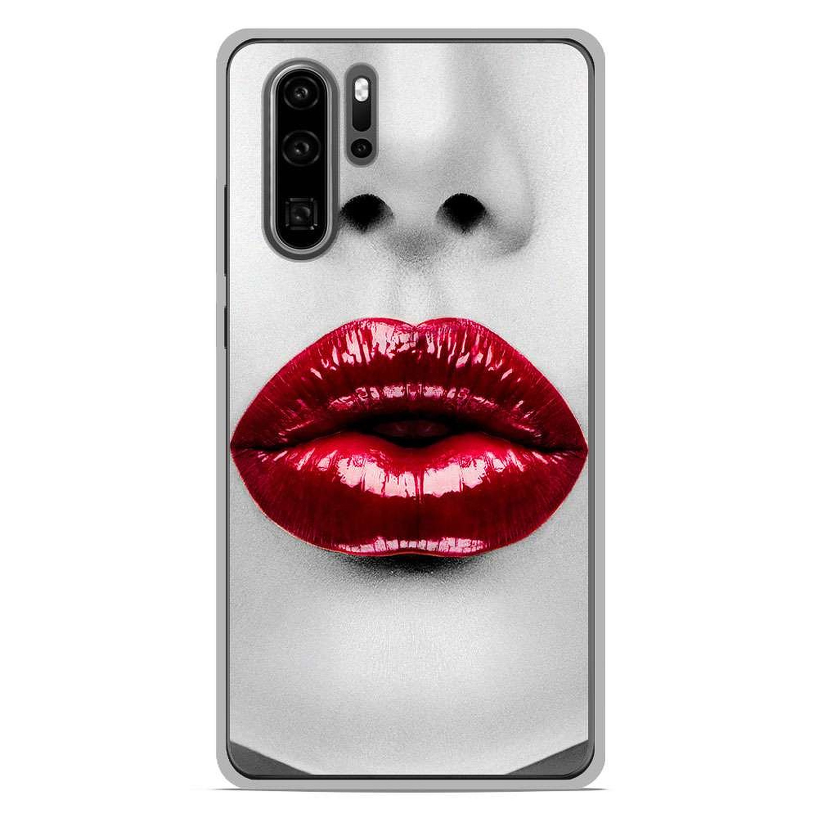 1001 Coques Coque silicone gel Huawei P30 Pro motif Lèvres Rouges - Coque telephone 1001Coques