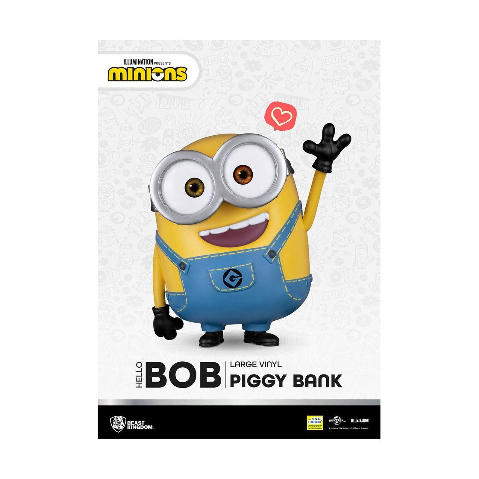 Moi, moche et mechant - Tirelire Piggy Hello Bob 35 cm - Figurines Beast Kingdom Toys