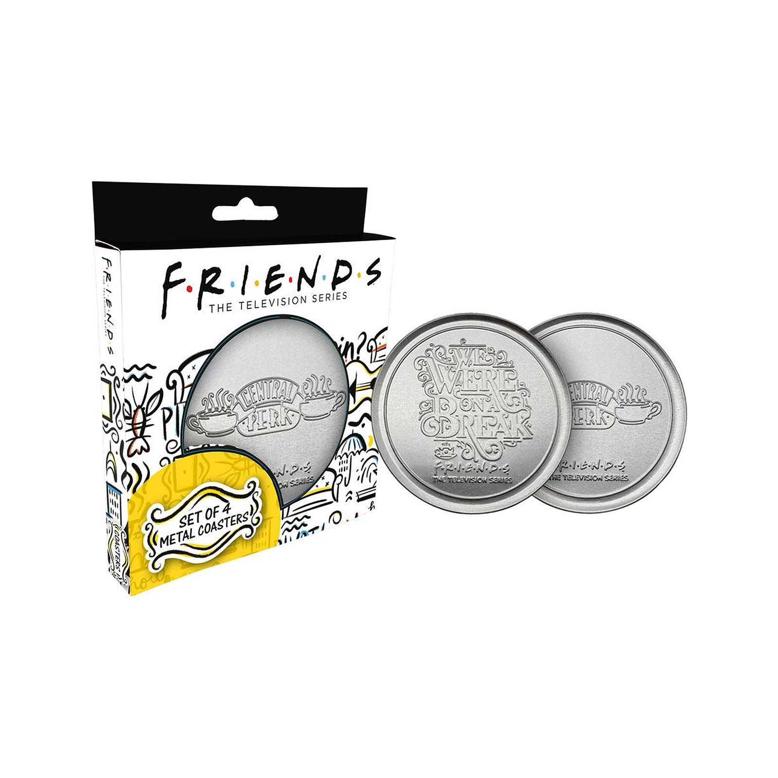 Friends - Pack 4 sous-verres Central Perk - Vaisselle Fanattik