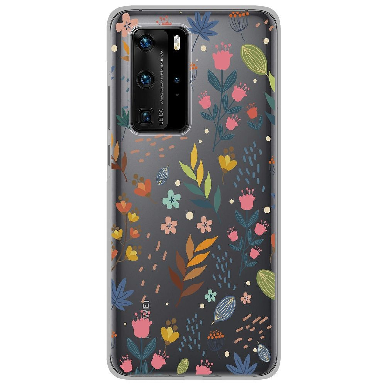 1001 Coques Coque silicone gel Huawei P40 Pro motif Fleurs colorees - Coque telephone 1001Coques