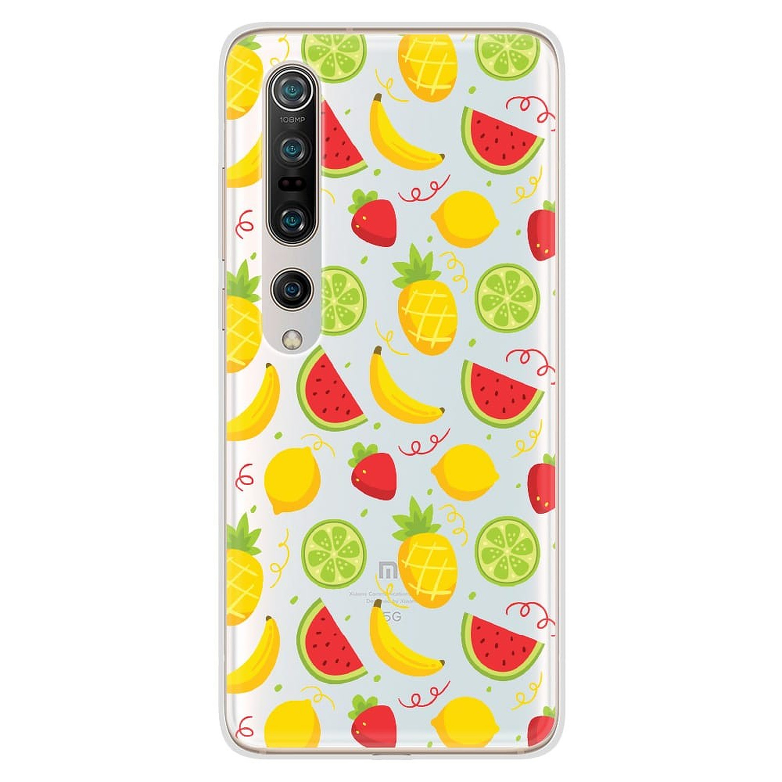 1001 Coques Coque silicone gel Xiaomi Mi 10 / Mi 10 Pro motif Fruits tropicaux - Coque telephone 1001Coques