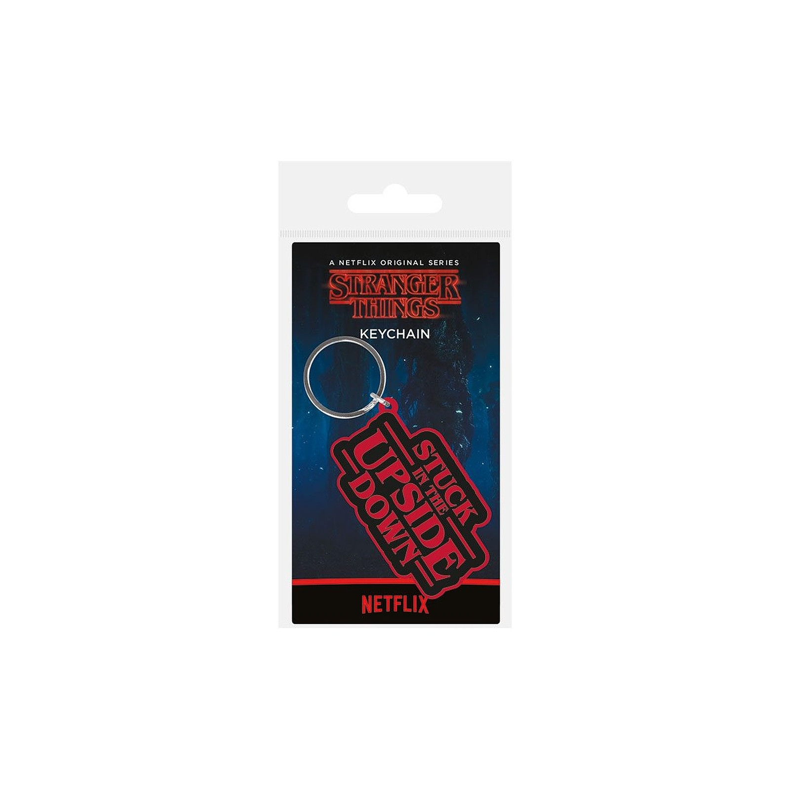Stranger Things - Porte-cles Stuck In The Upside Down 6 cm - Porte-cles Pyramid International