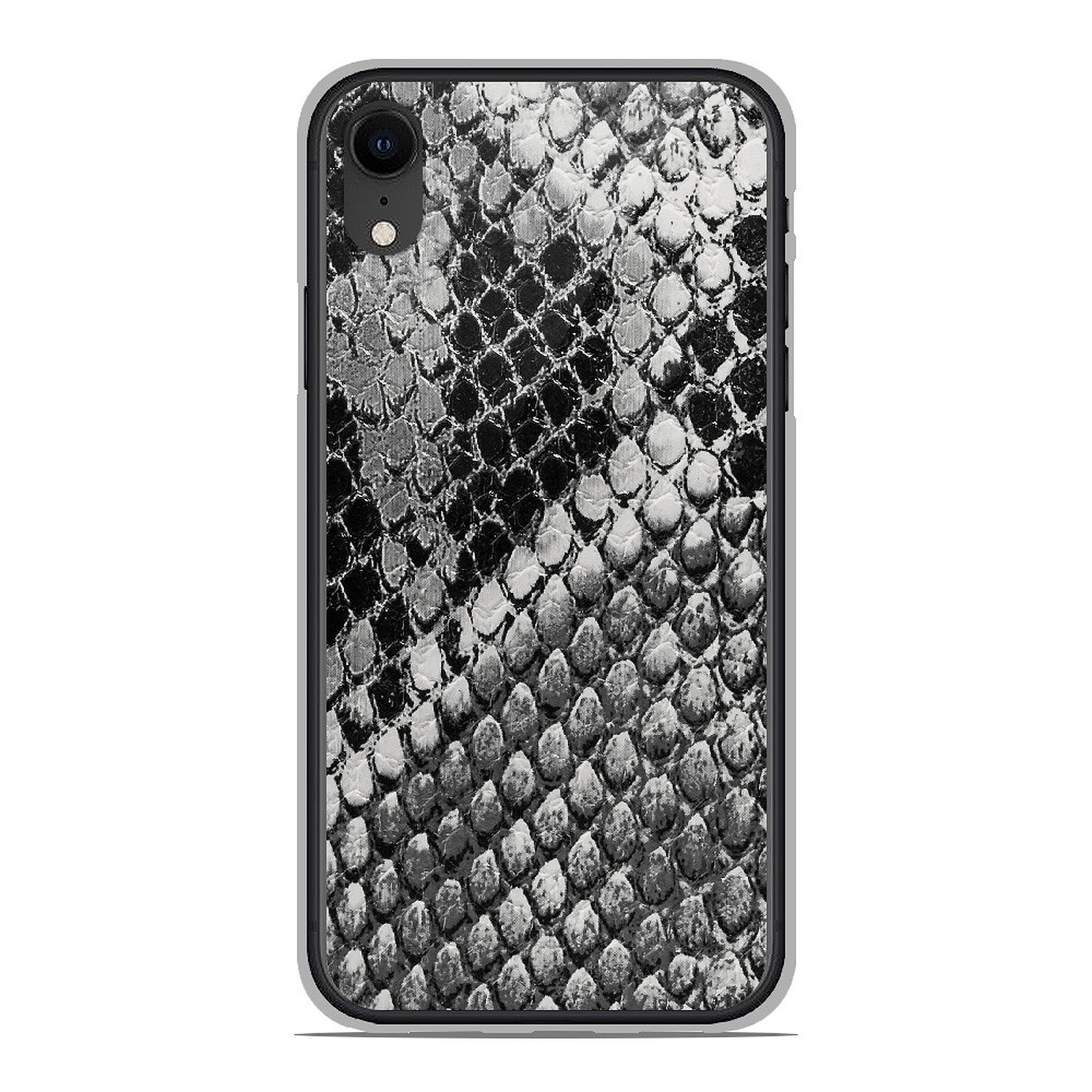 1001 Coques Coque silicone gel Apple iPhone XR motif Texture Python - Coque telephone 1001Coques