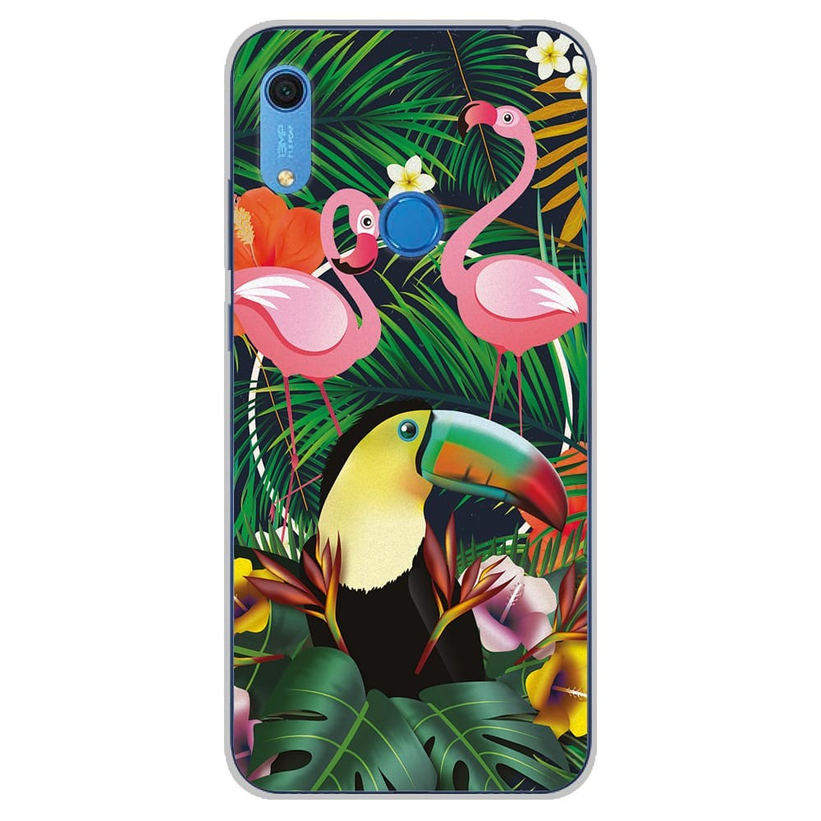 1001 Coques Coque silicone gel Huawei Y6S motif Tropical Toucan - Coque telephone 1001Coques