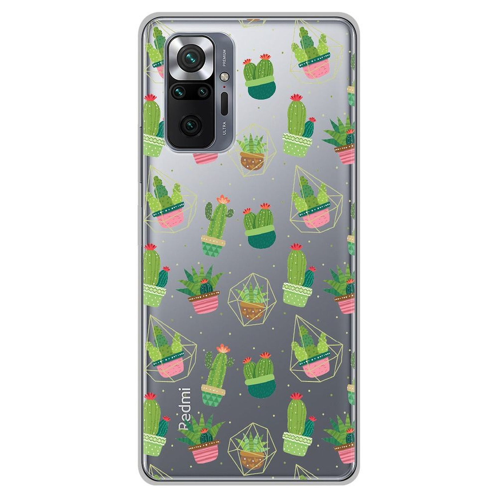 1001 Coques Coque silicone gel Xiaomi Redmi Note 10 Pro motif Cactus - Coque telephone 1001Coques